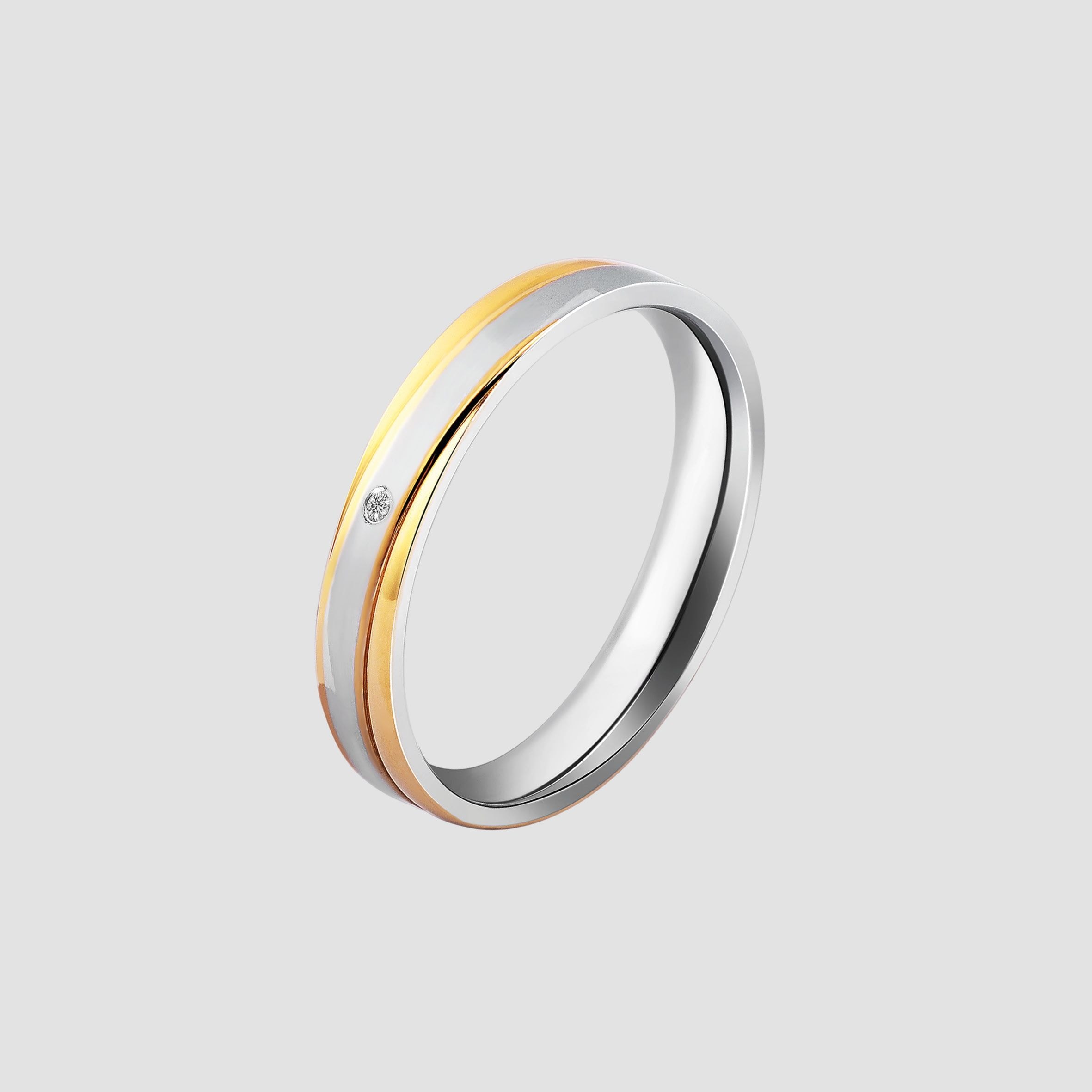 Adelia´s Fingerring »Damen Ring aus Edelstahl mit Strass Steinchen«