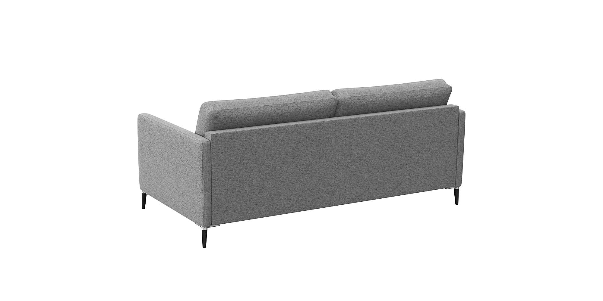 FLEXLUX 2,5-Sitzer »Fiore, super bequem durch hochwertigen Sitzaufbau mit Kaltschaum« schmale Armlehnen, Füße Alu+schwarz