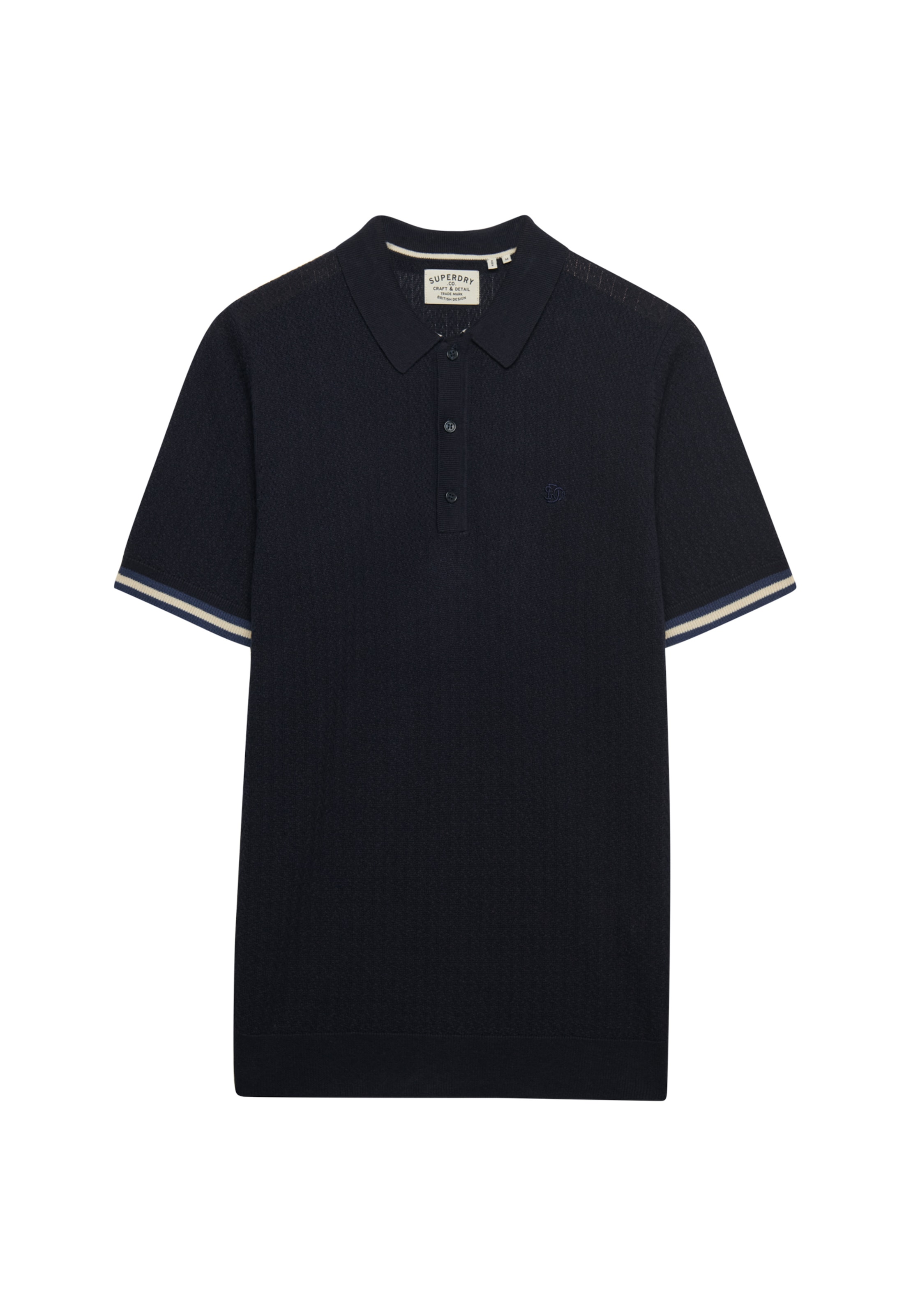 Superdry Poloshirt »KNITTED TEXTURE S/S POLO« Baumwolle, relaxed fit