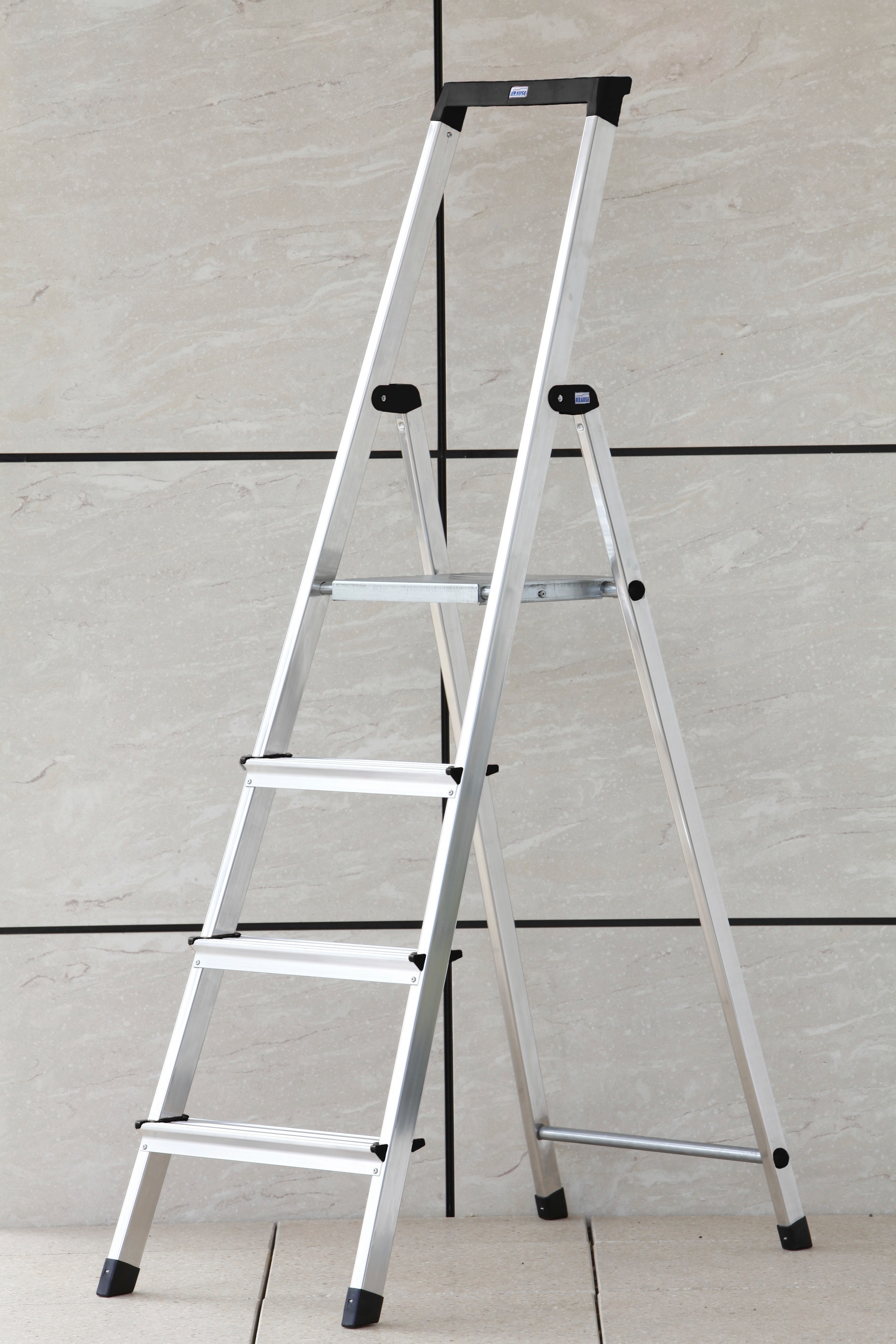 KRAUSE Stehleiter »Solidy«, Aluminium, 1x4 Stufen, Arbeitshöhe ca. 284 cm