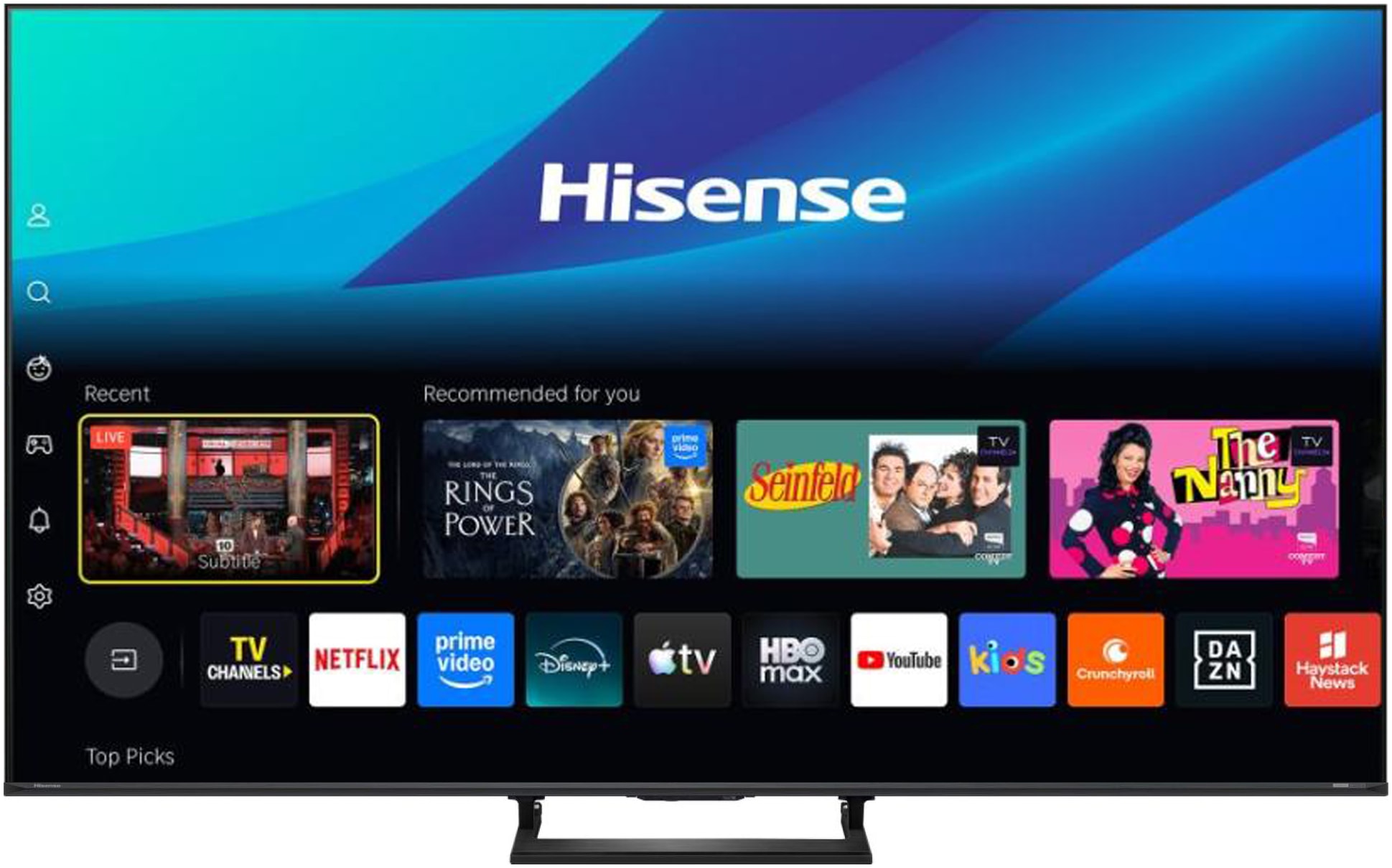 Hisense Mini-LED-Fernseher »85E8S« 215 cm/85 ″ Smart-TV
