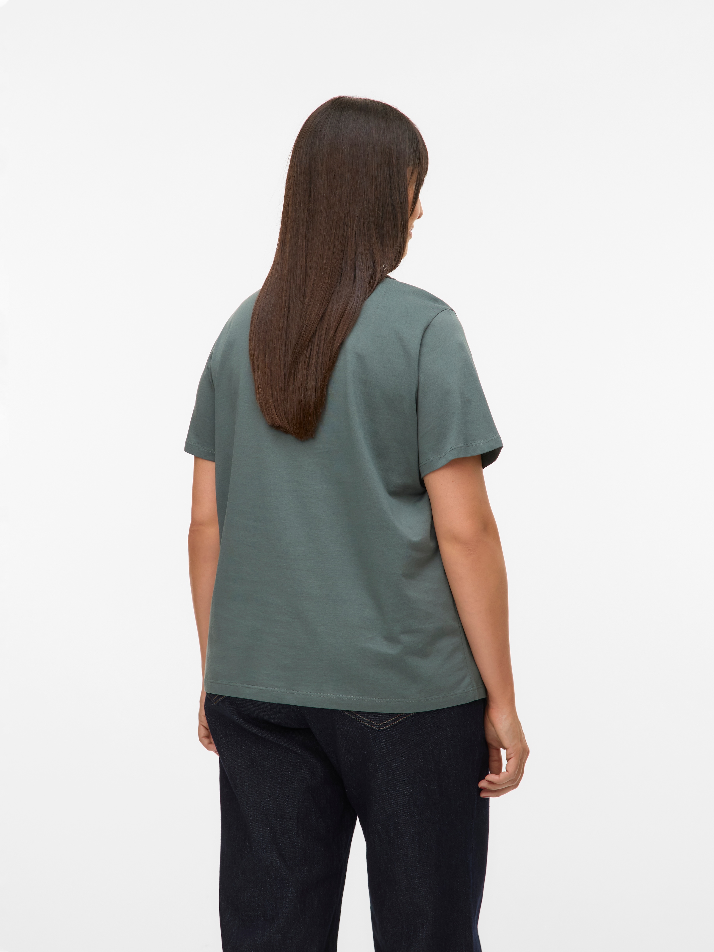 Vero Moda Curve Kurzarmshirt »VMPAULINA SS T-SHIRT GA JRS NOOS CUR« Baumwolle, regular fit