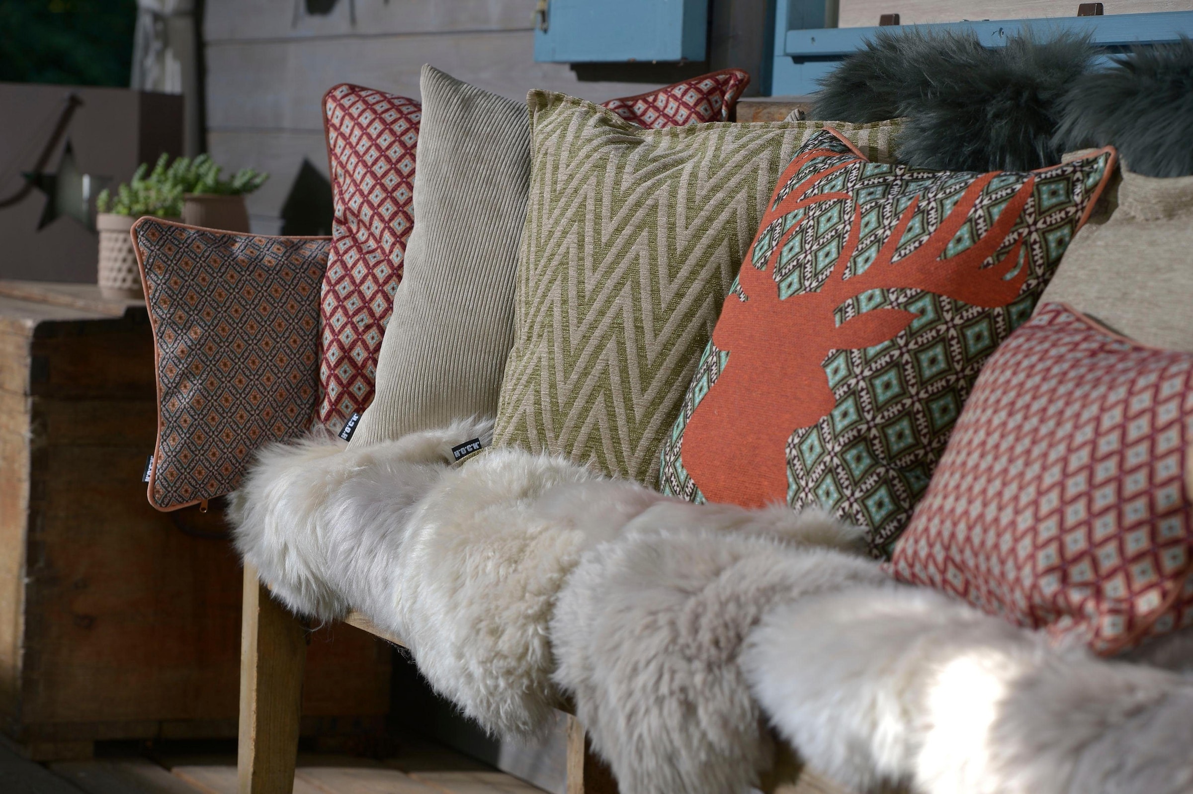 H.O.C.K. Dekokissen »Harry Devin« Kissenhülle mit Füllung, 1 Stück