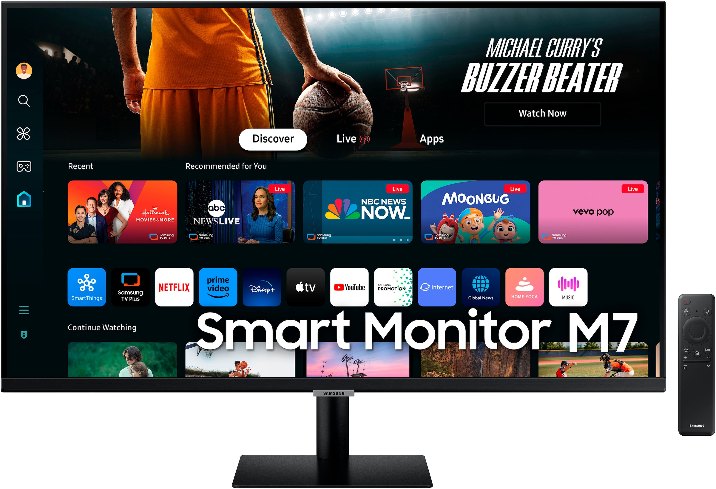 Smart Monitor »S32DM700UU«, 80 cm/32 Zoll, 3840 x 2160 px, 4K Ultra HD, 4 ms...