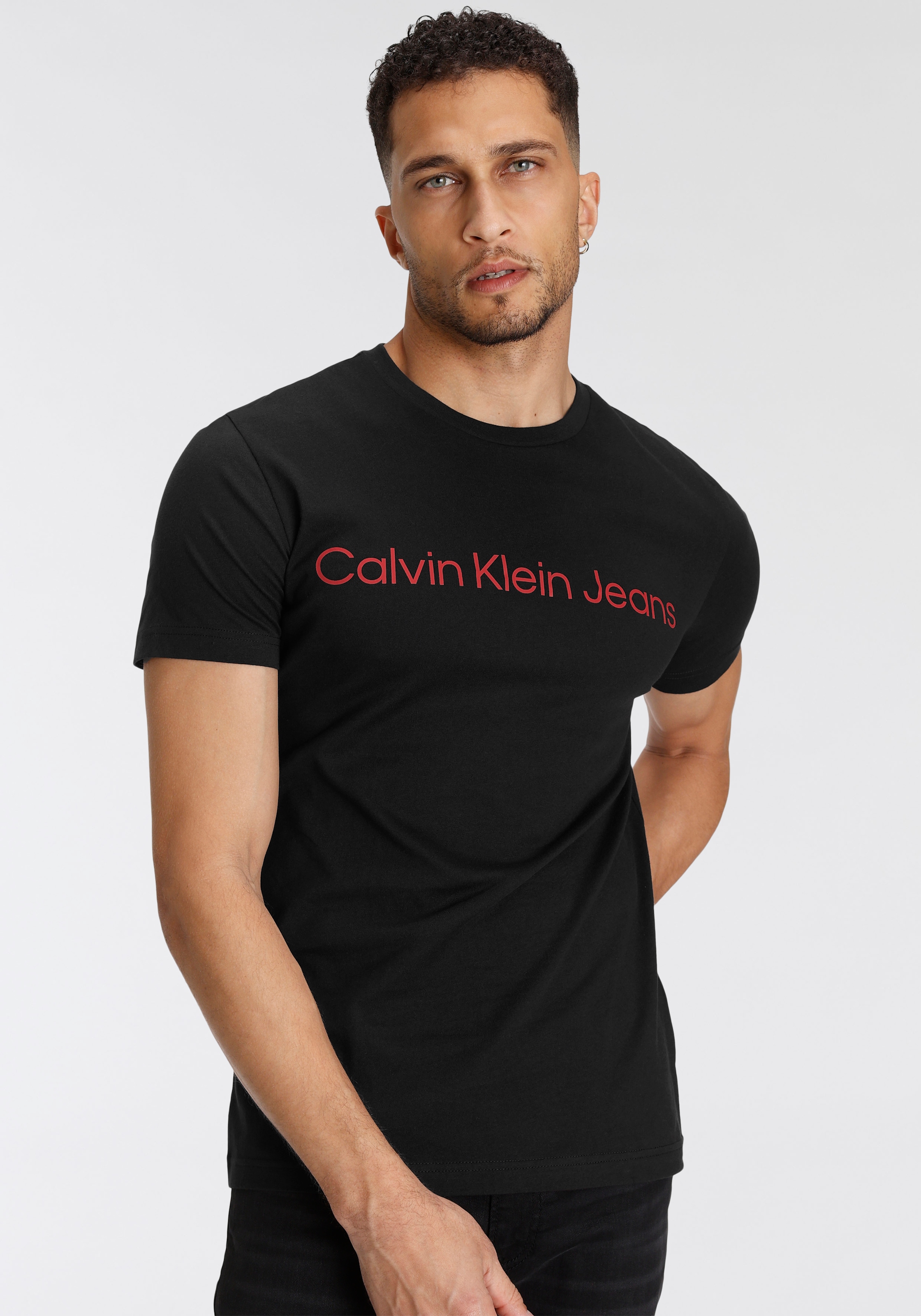 Calvin Klein Jeans T-Shirt »CORE INSTITUTIONAL LOGO SLIM TEE«, mit logo-Schriftzug