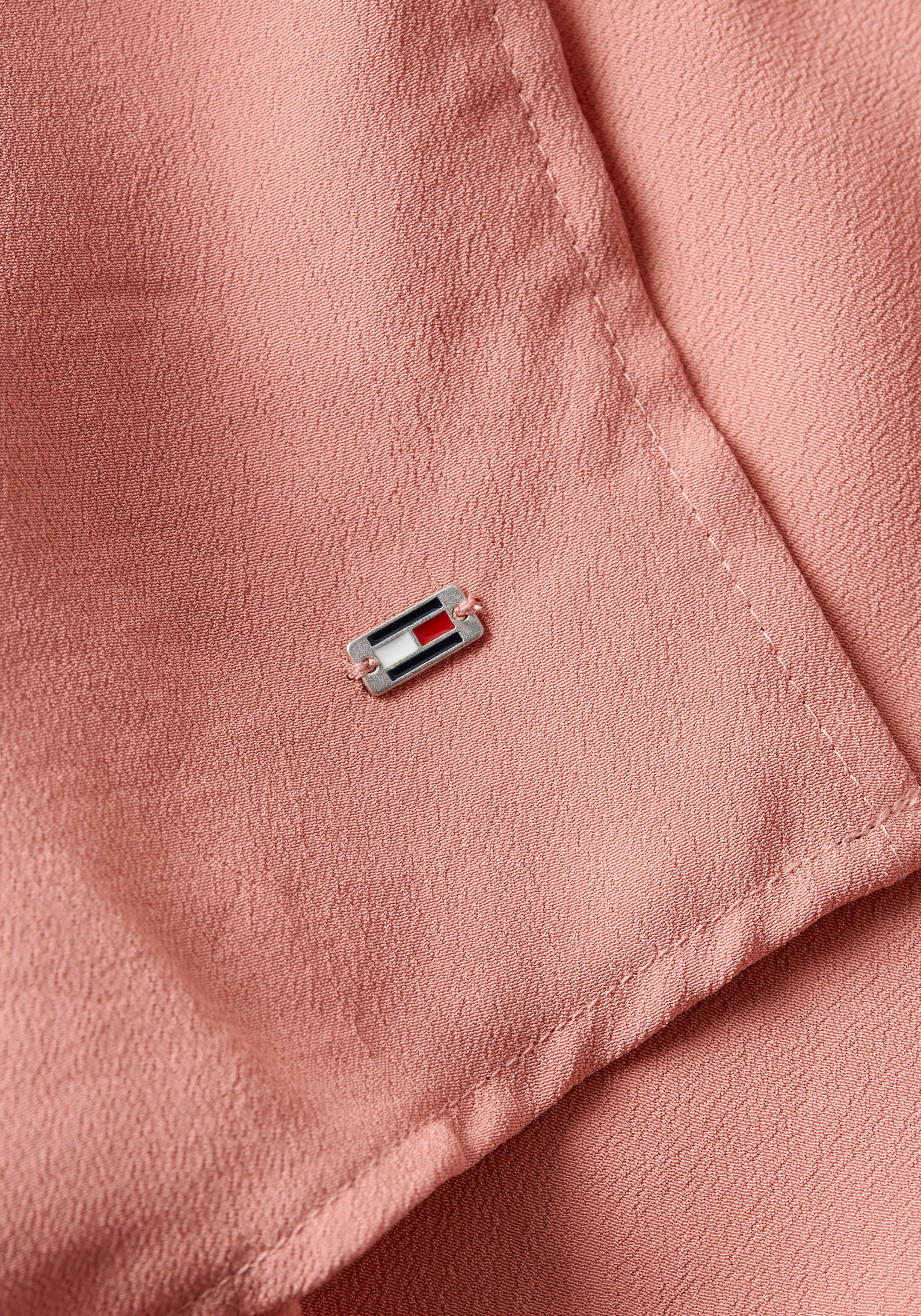 Tommy Hilfiger Hemdbluse »FLUID VIS CREPE REGULAR SHIRT LS«, mit Seitenschlitzen