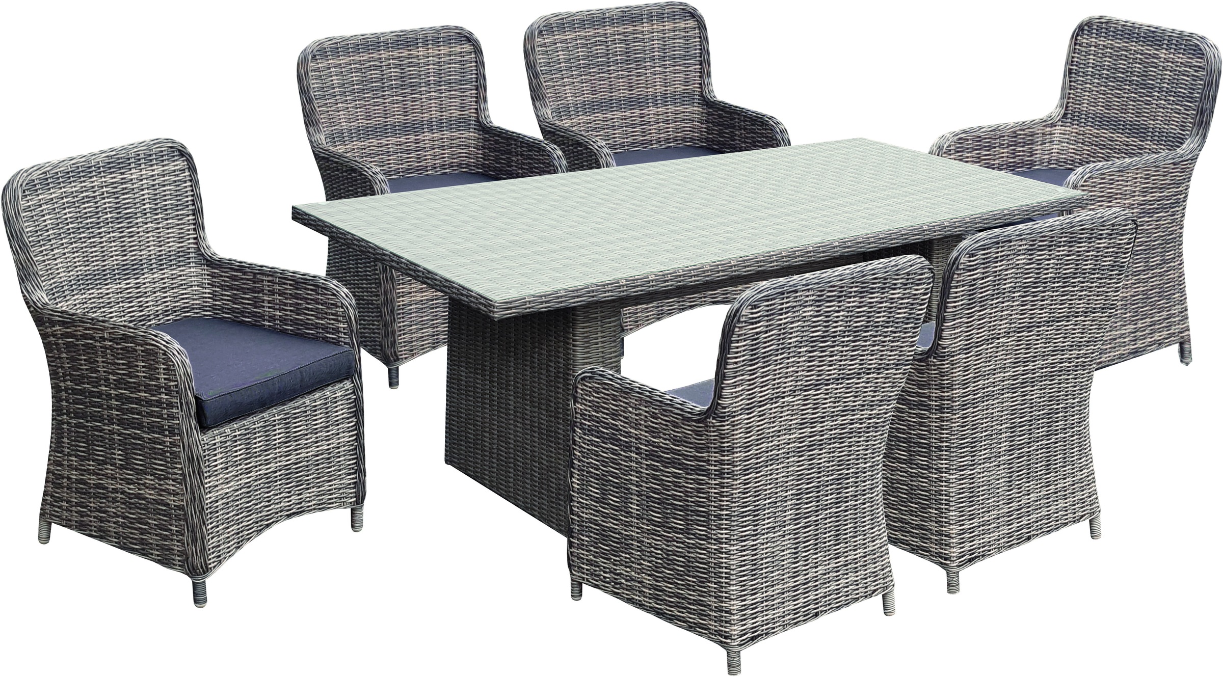 Garden Pleasure Gartensessel »BORDEAUX« Set, 2 Stk. tlg. inkl. Auflagen