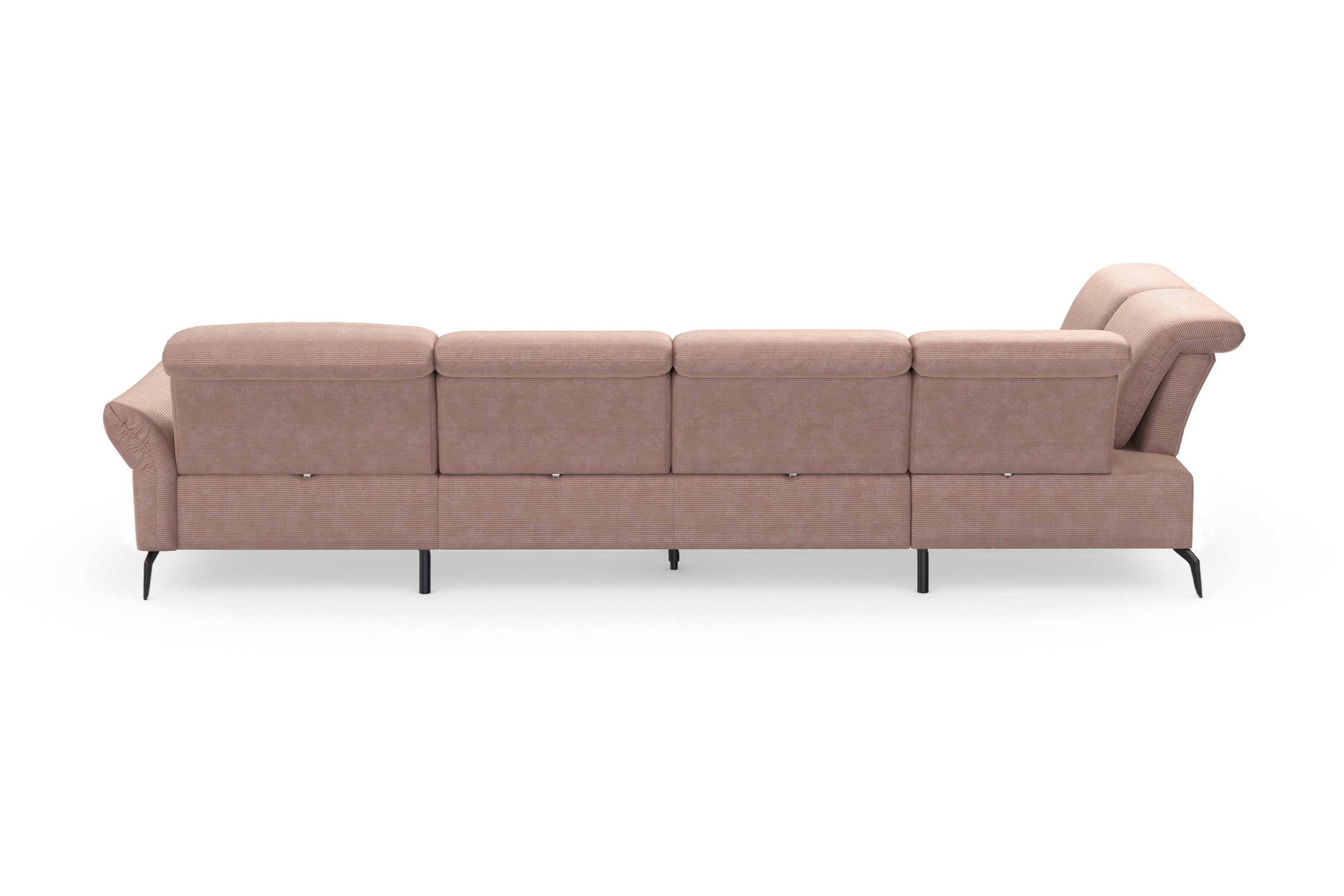 INOSIGN Wohnlandschaft »Coco U-Form«, Sitztiefen-, Arm- und Kopfteilverstellung, Cord-Bezug, Fußhöhe 15 cm