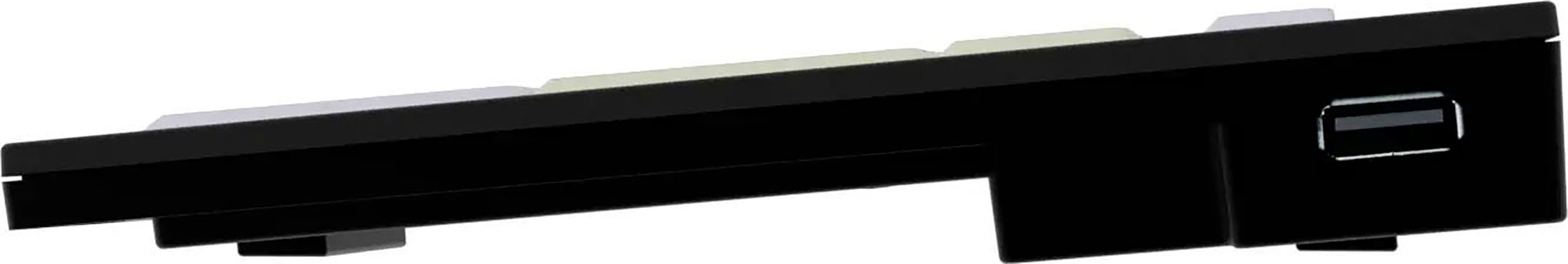 Logickeyboard Tastatur »Dyslexie Nero DE (PC)« (Ziffernblock)