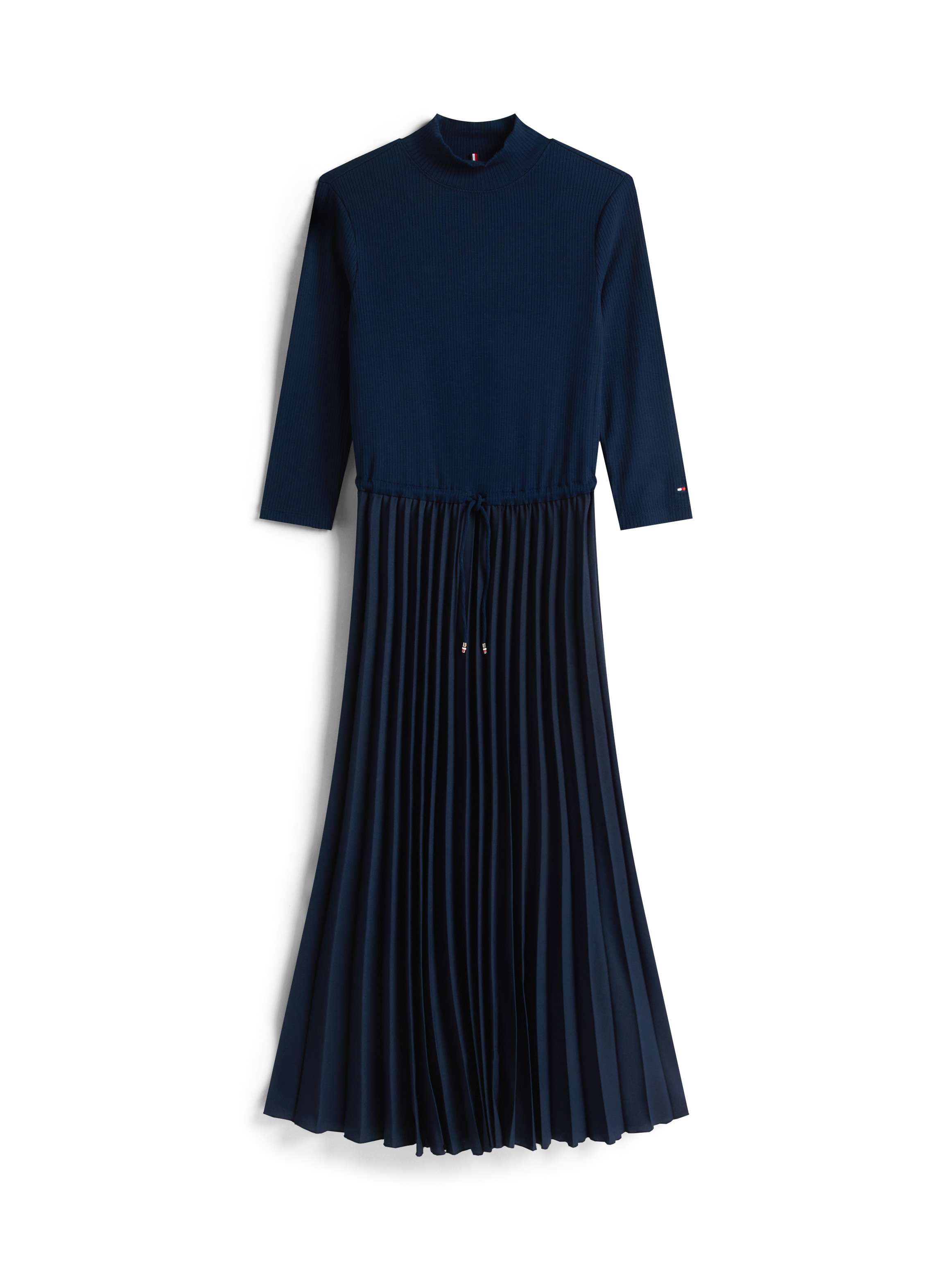 Tommy Hilfiger A-Linien-Kleid »SLIM 5X2 RIB MIX MIDI DRS«