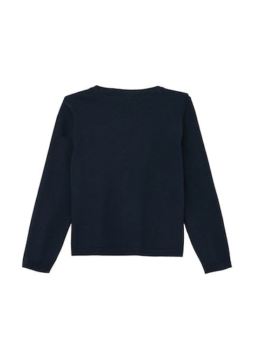 s.Oliver Junior Longstrickjacke, mit Ausschnitt mit Rippelblende
