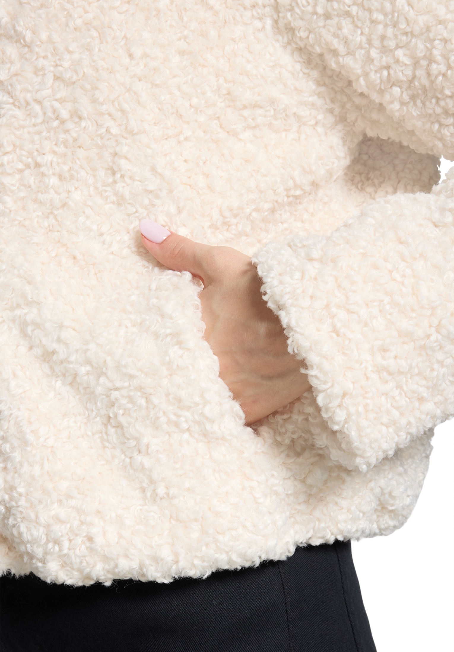 Amber & June Plüschjacke »Plüschjacke mit abnehmbarem Westenteil«