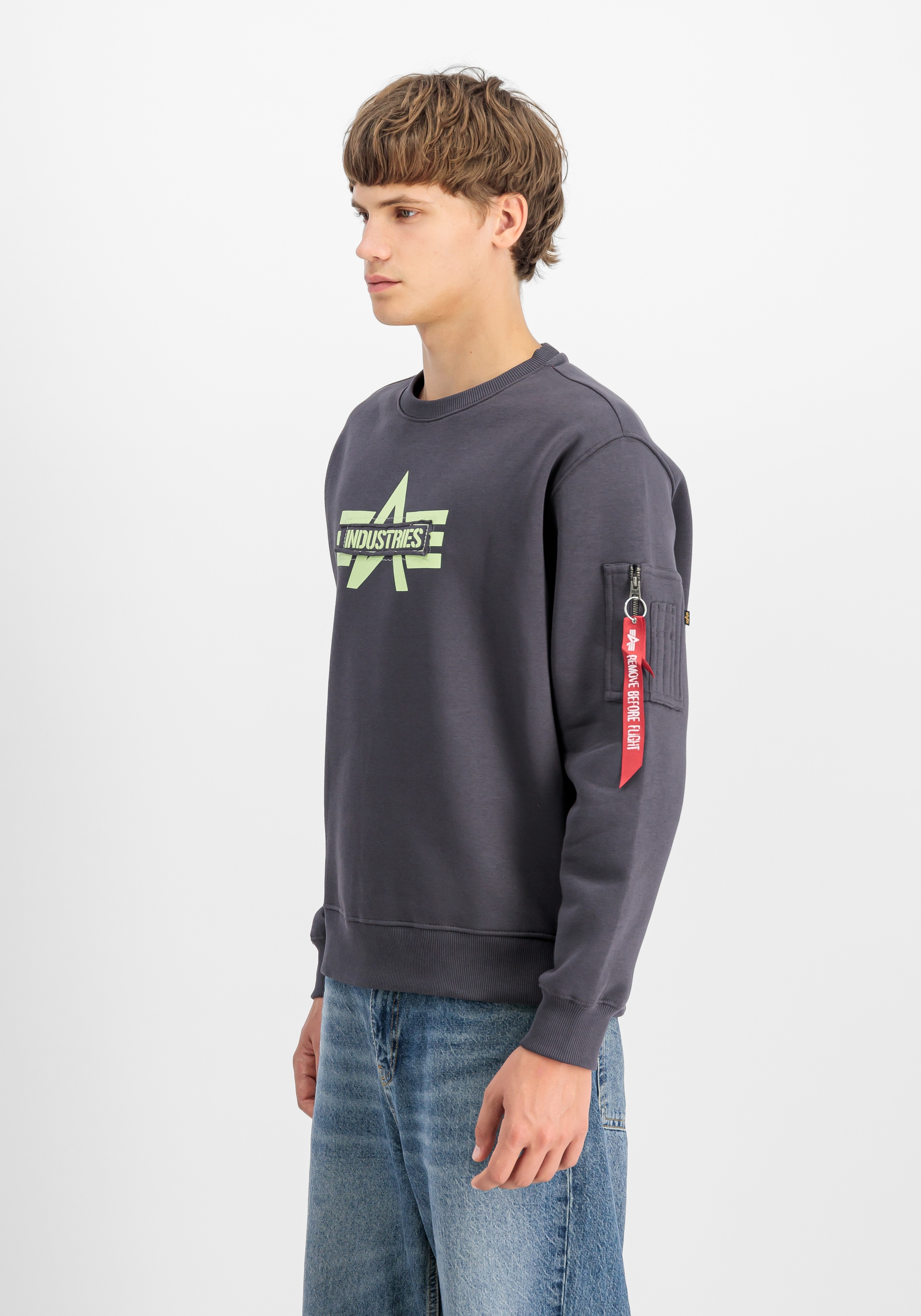 Alpha Industries Sweater »Alpha Industries Men - Sweatshirts Logo Edge Sweatshirt«