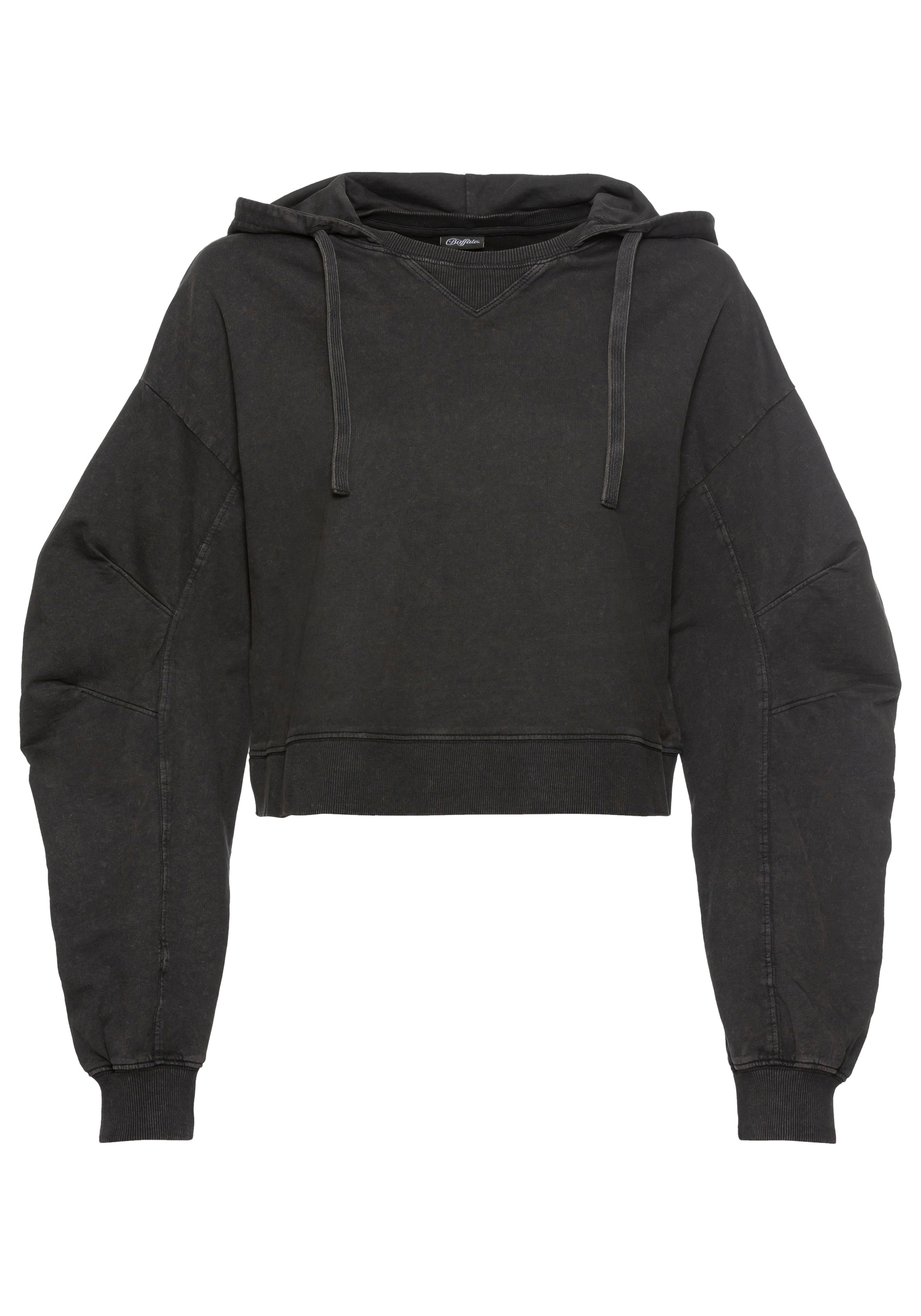 Buffalo Hoodie, (1 tlg.), Kapuzenpullover im Used-Look, Loungewear
