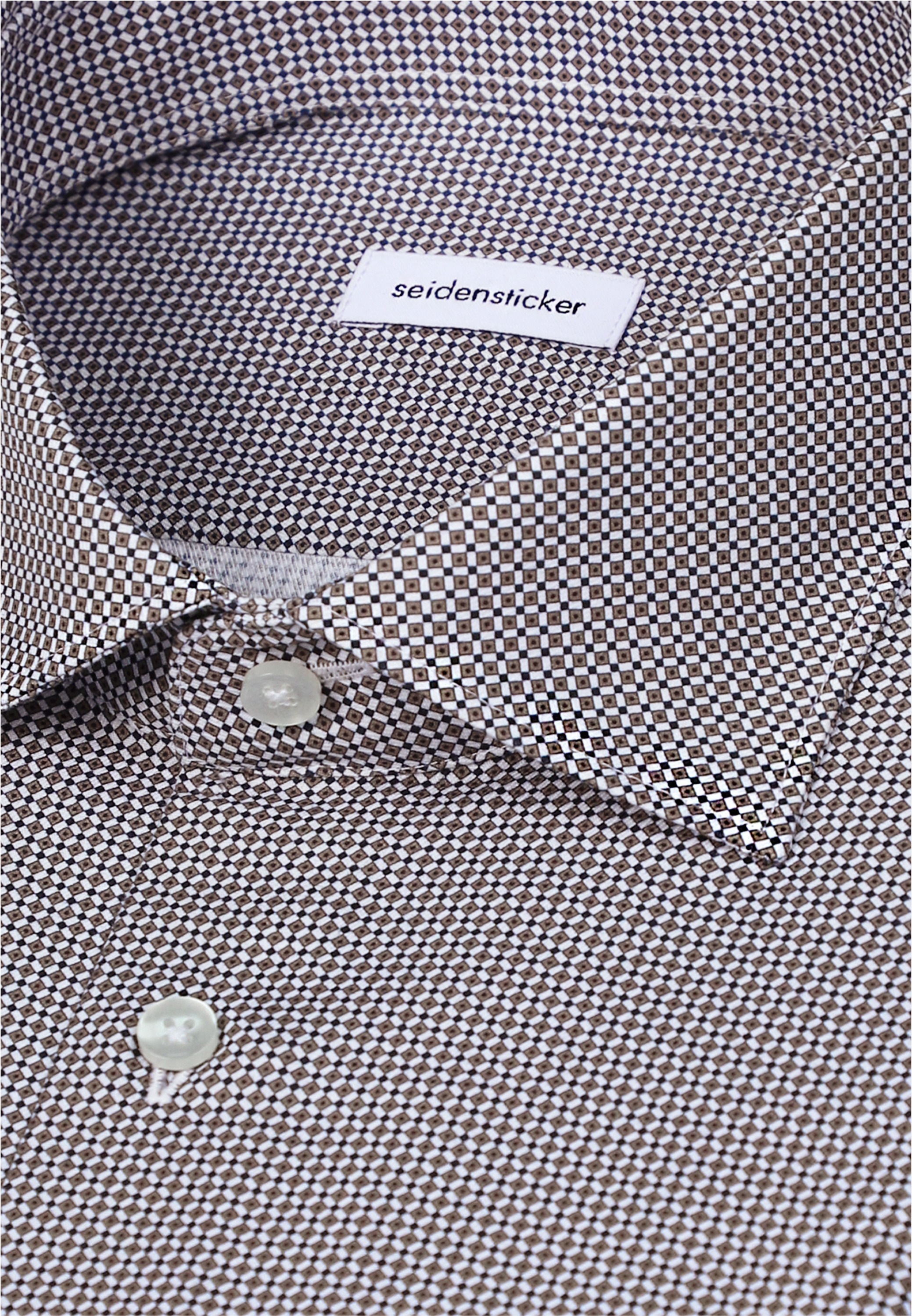 seidensticker Businesshemd »Schwarze Rose« Shaped 1/1 Kentkragen Druck