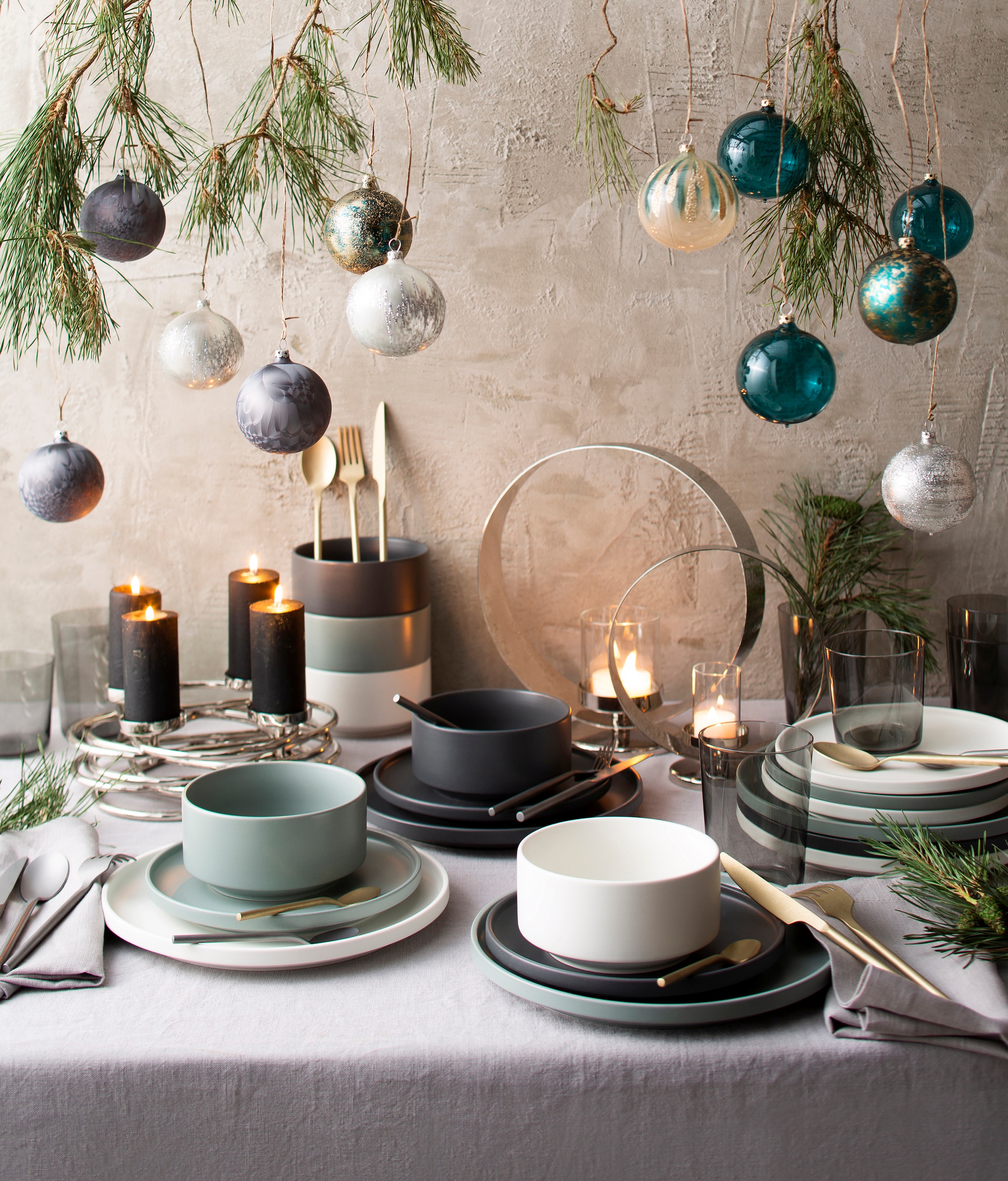 Fink Adventsleuchter »Duplex, Weihnachtsdeko«, (1 St.), 4-flammiger Kerzenhalter im eleganten Design