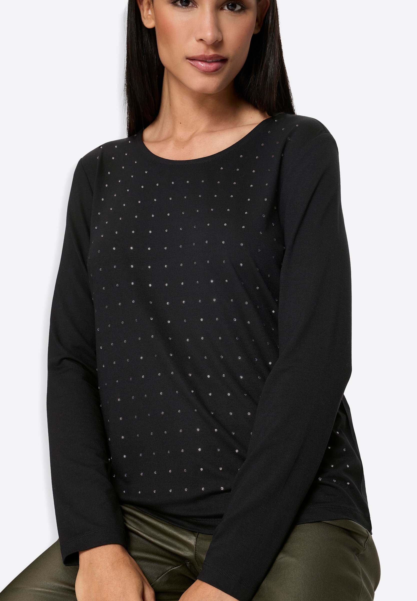 heine T-Shirt »Langarm-Shirt Rundhalsshirt«