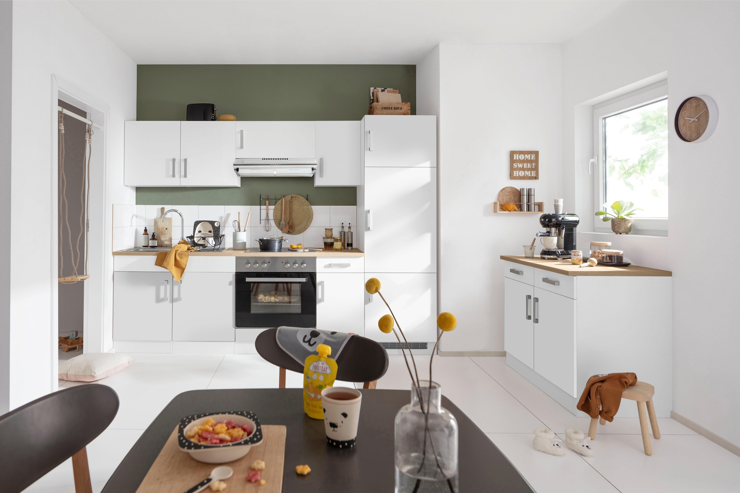 KOCHSTATION Küchenzeile »KS-Gera« Breite 270 cm, wahlweise mit E-Geräten, mit Arbeitsplatte