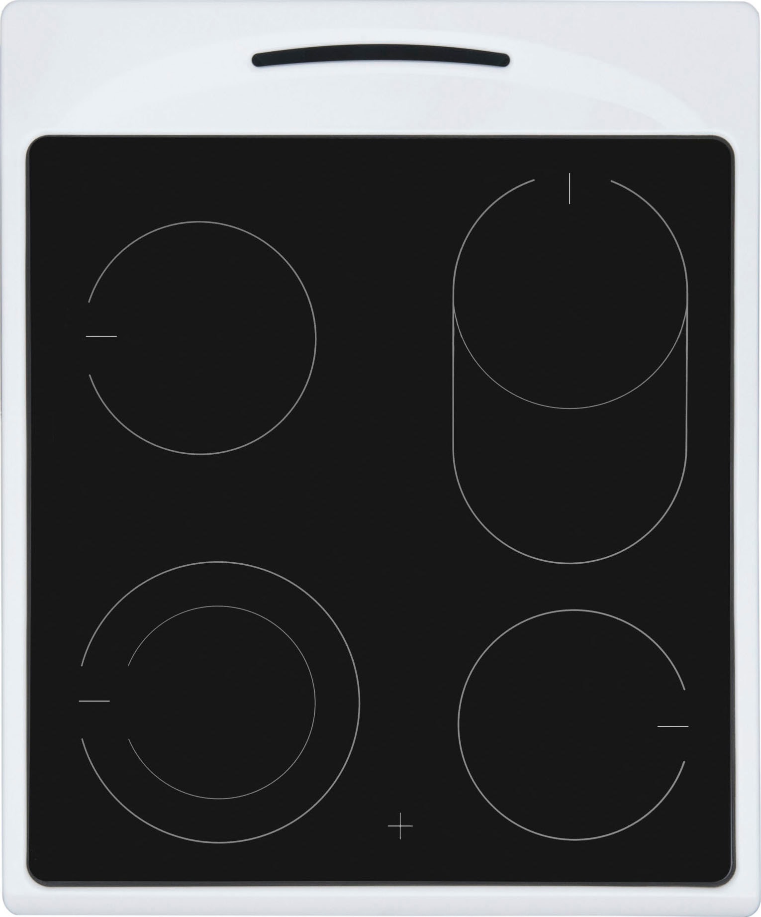 Amica Elektro-Standherd »SHC 903 021 W«, mit Teleskopauszug nachrüstbar, Steam Clean