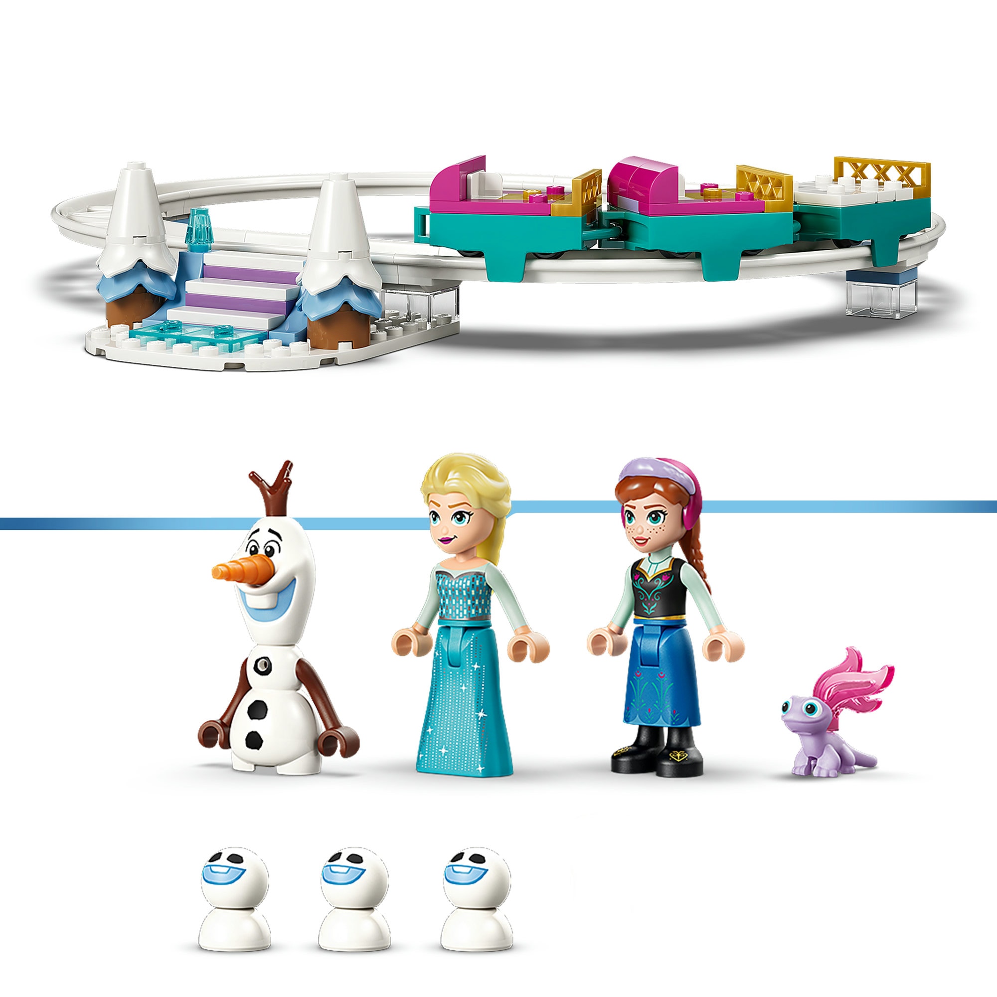 LEGO® Konstruktionsspielsteine »Elsas Schlittenfahrt um den Eispalast (43281), LEGO Disney Princess« Made in Europe