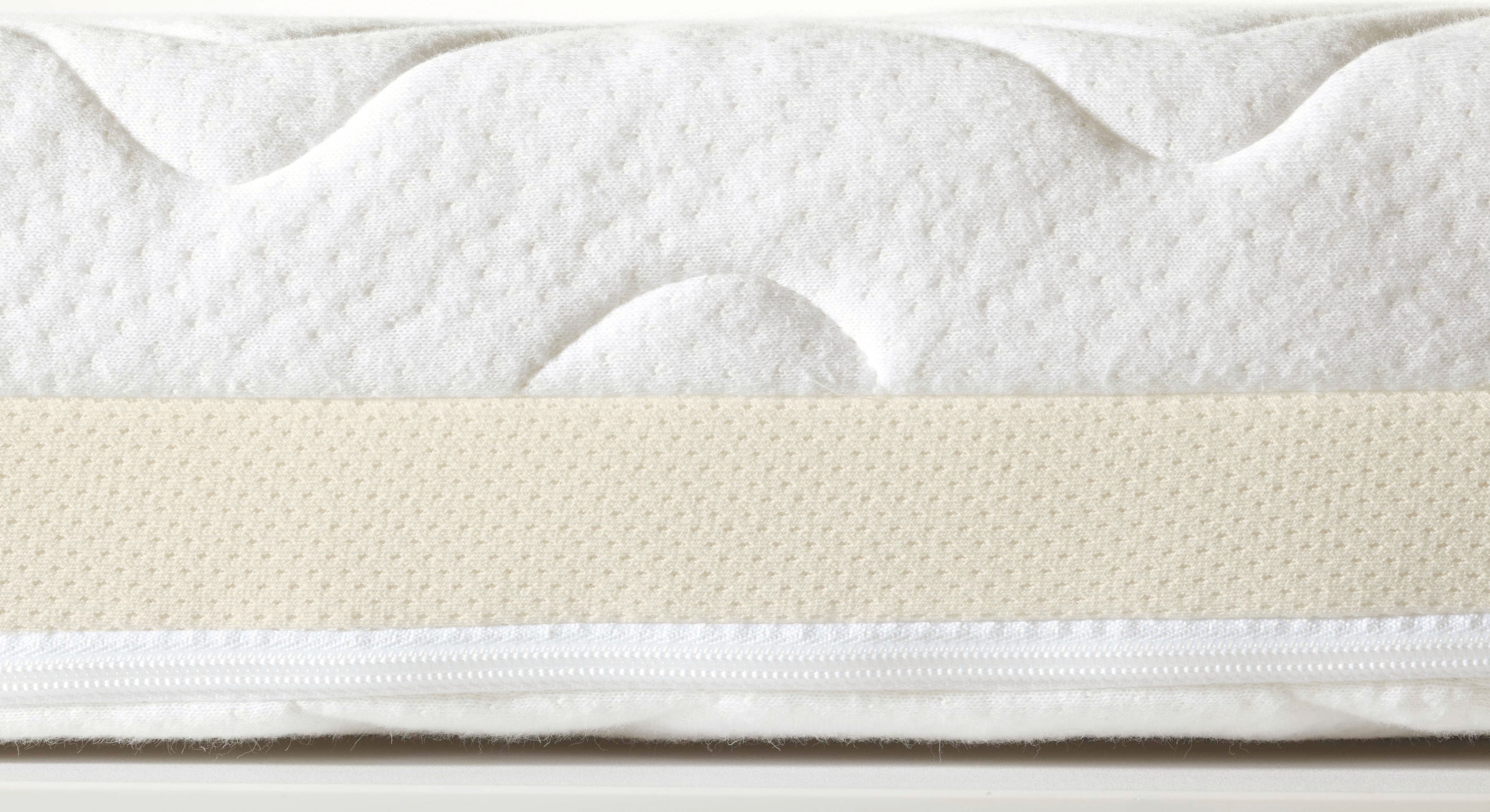 PAIDI Babymatratze »AIRWELL 100, 70x140cm, Kaltschaum Kindermatratze« 10 cm hoch mittlere Stauchhärte, 95°C waschbarer Bezug in Weiß, 1 Stk. tlg. Umlaufende Trittkante, atmungsaktiv, langlebig, Wendematratze