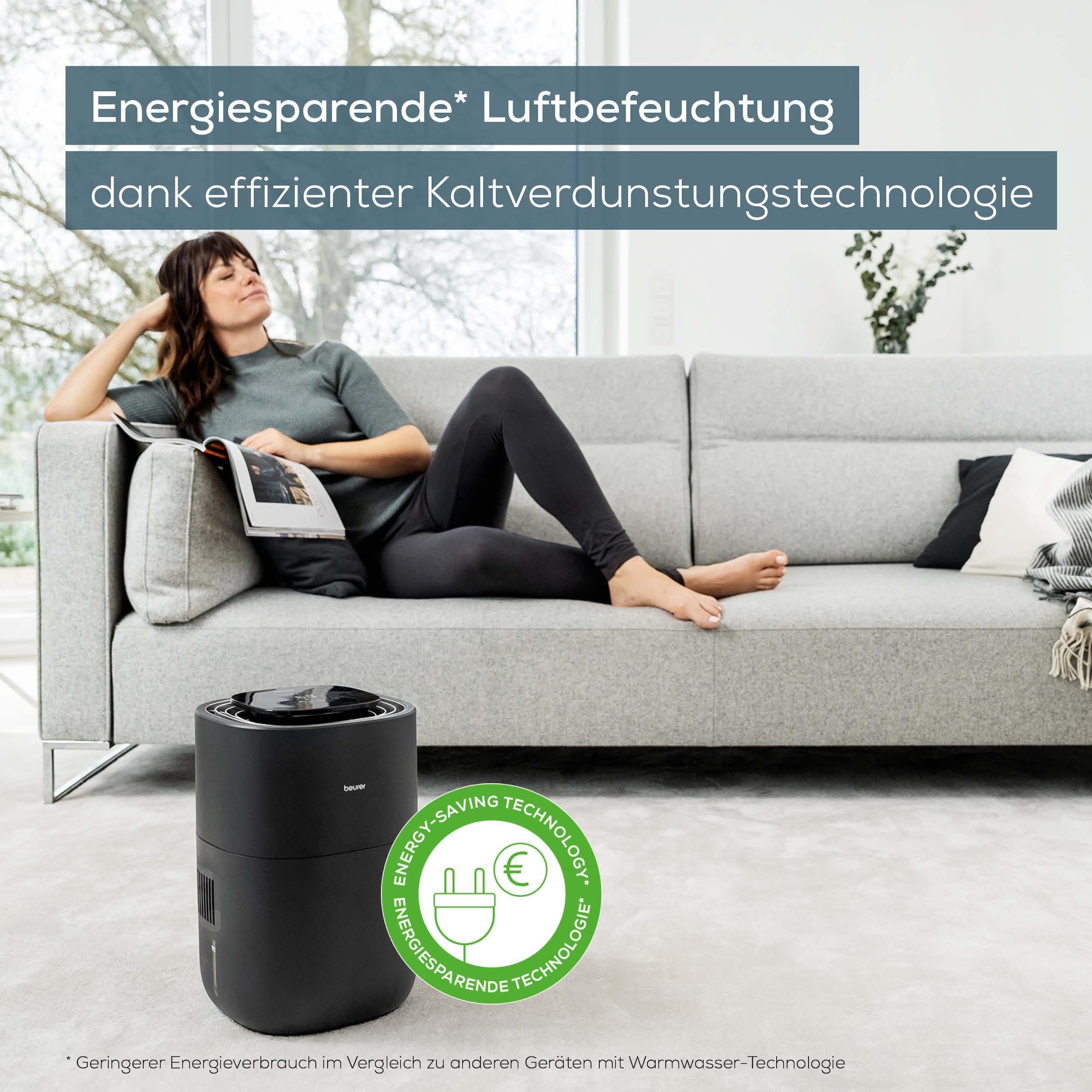 BEURER Luftbefeuchter »LB 200« 3 l Wassertank Für Räume bis 30m²