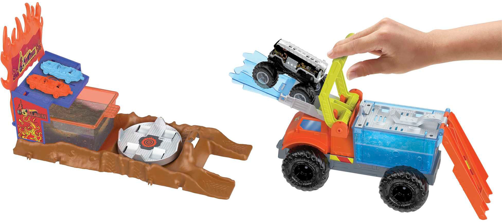 Hot Wheels Spielzeug-Monstertruck »Arena Smashers Color Shifters 5 Alarm Rescue«
