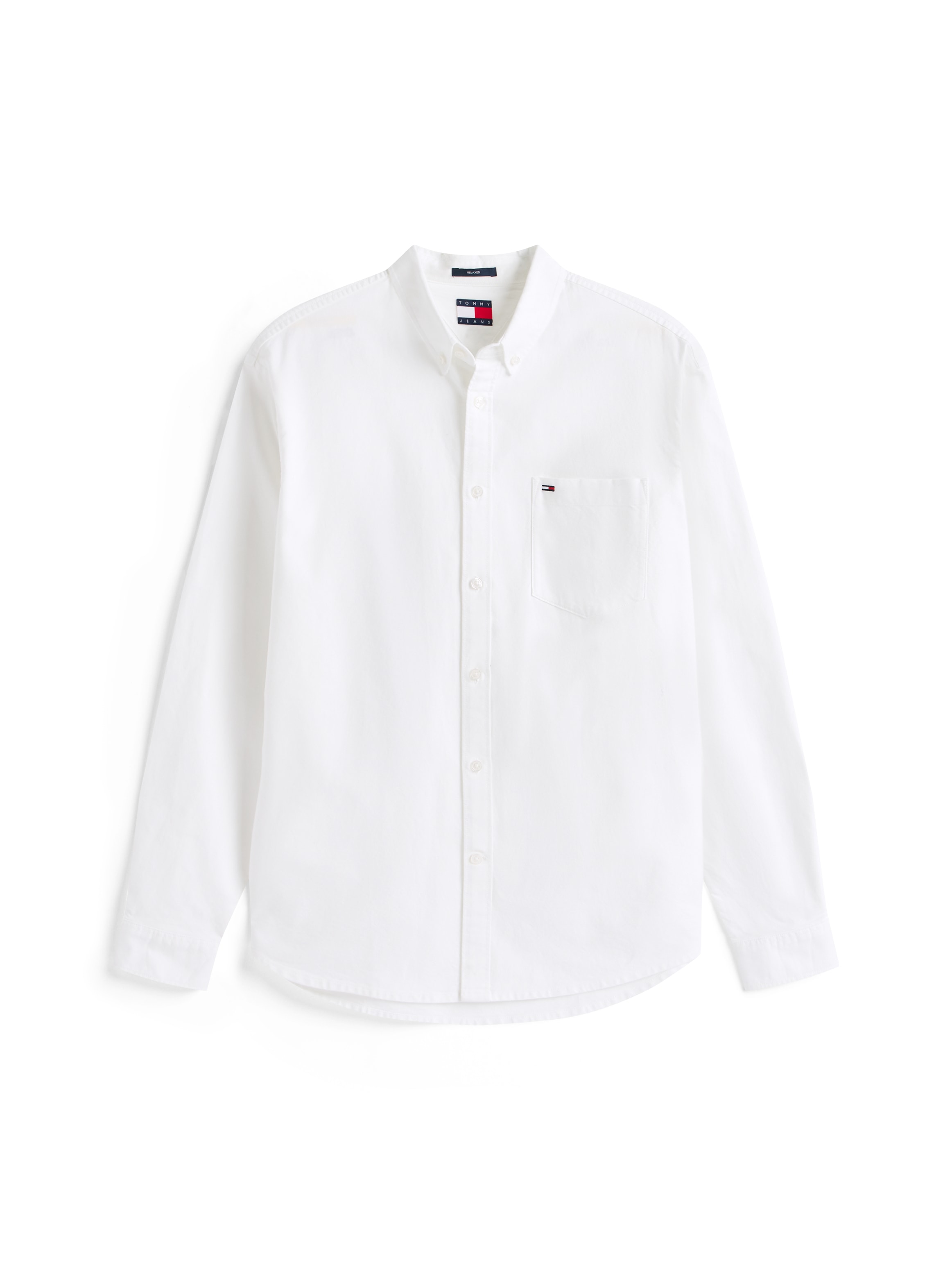 Tommy Jeans Langarmhemd »TJM OXFORD«, relaxed fit, Button-down-Kragen