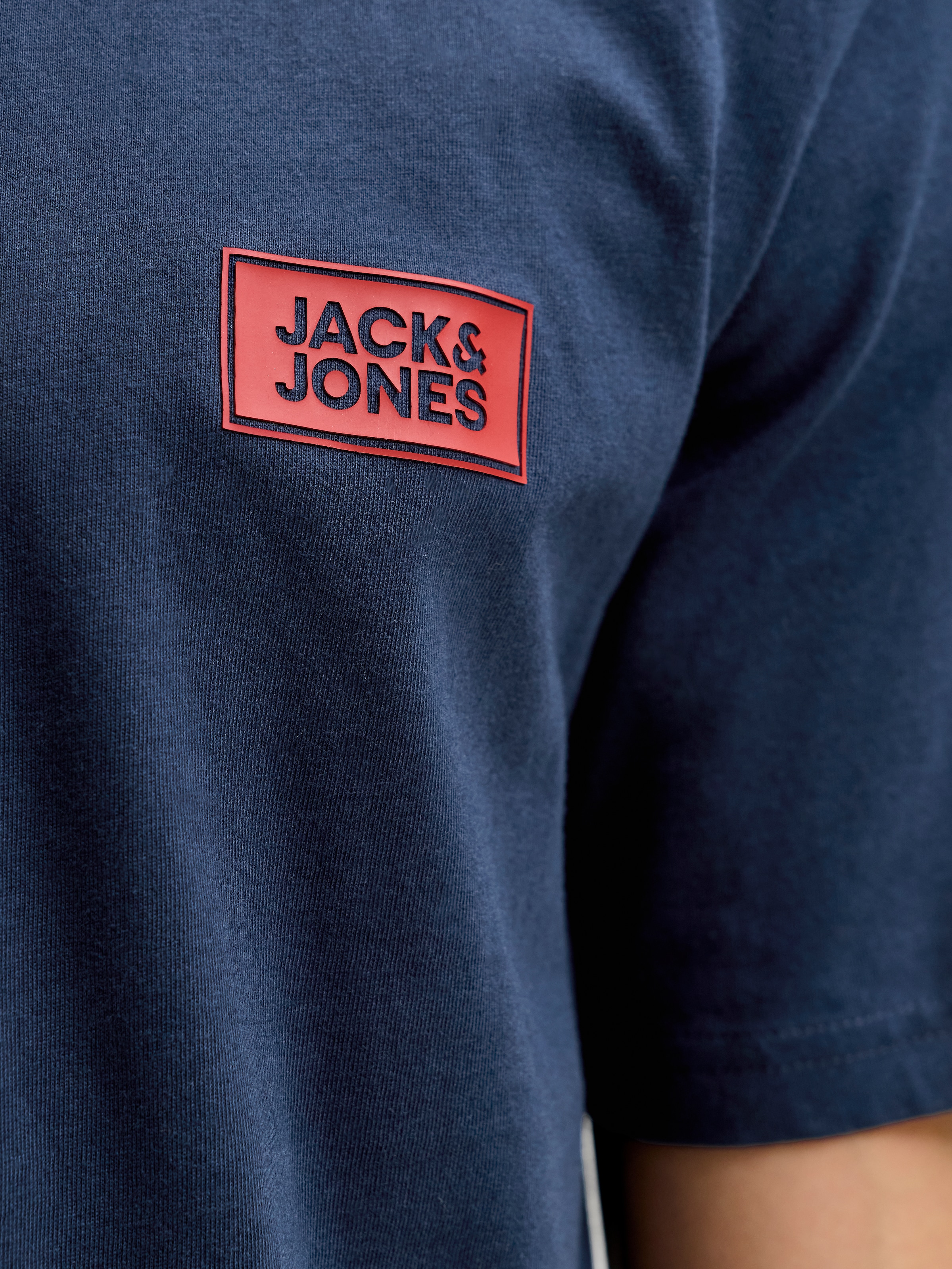 Jack & Jones PlusSize Rundhalsshirt »JJRUSH TEE SS CREW NECK SN PLS« Baumwolle, regular fit