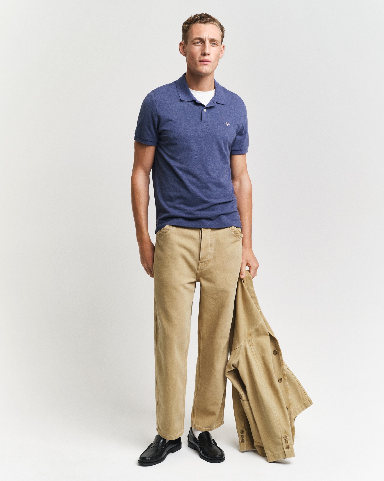Gant Poloshirt »REG SHIELD SS PIQUE POLO«, mit Logo und Flachstrickkragen 100% Baumwolle Pique