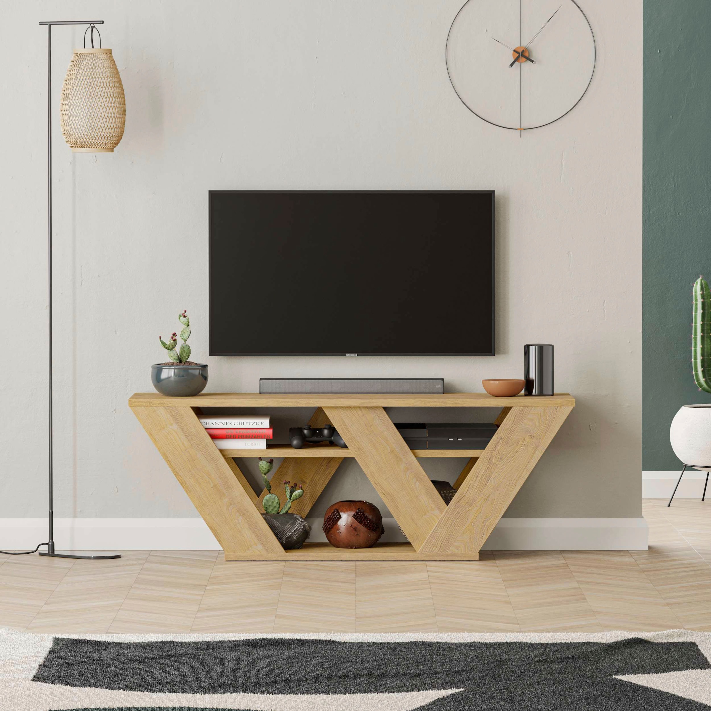 Decortie TV-Schrank »Thales TV Schrank«, (Packung), Einfache Montage,Platzsparend