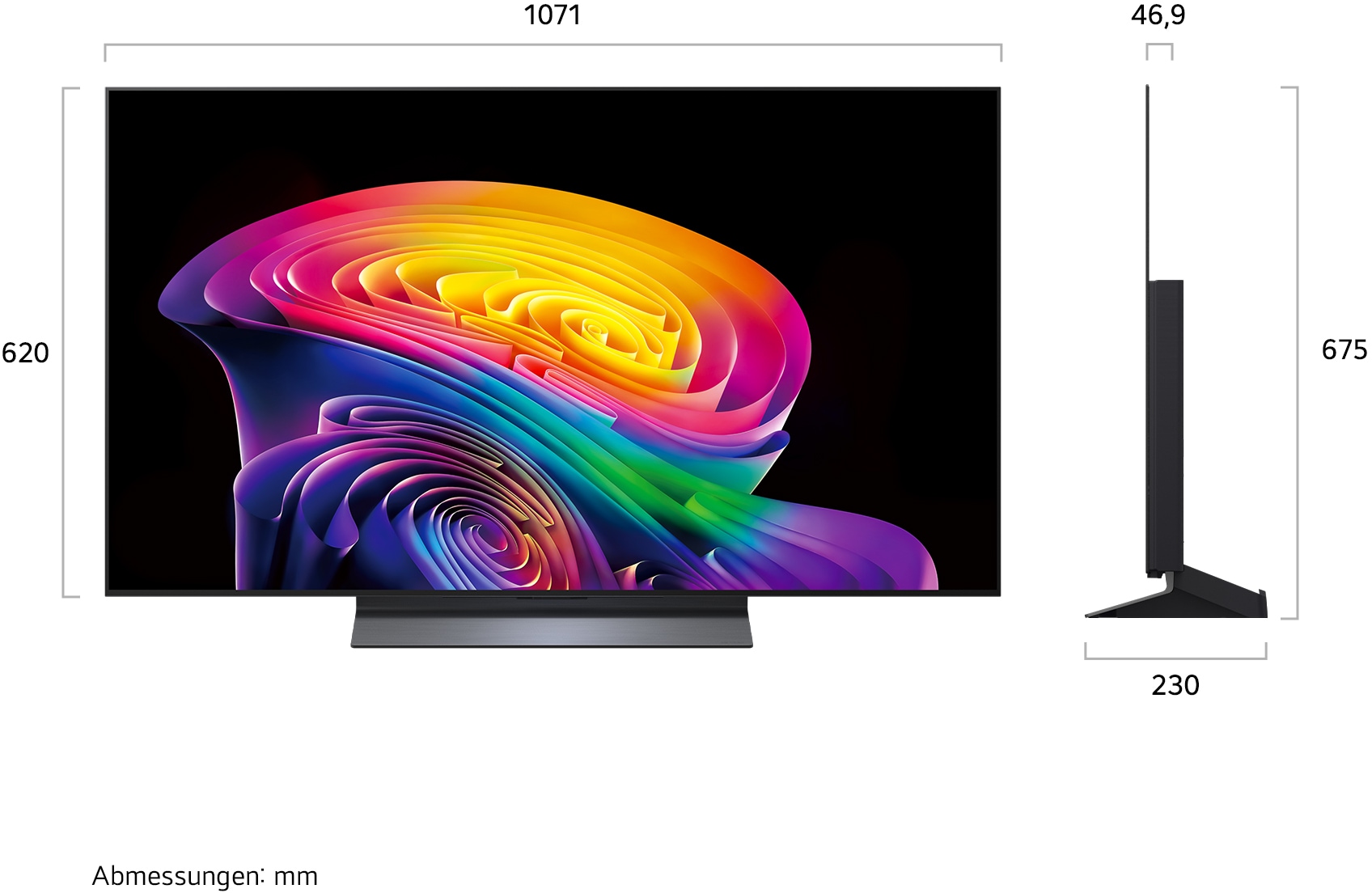 LG OLED-Fernseher »OLED48C68LA« 121 cm/48 ″ Smart-TV