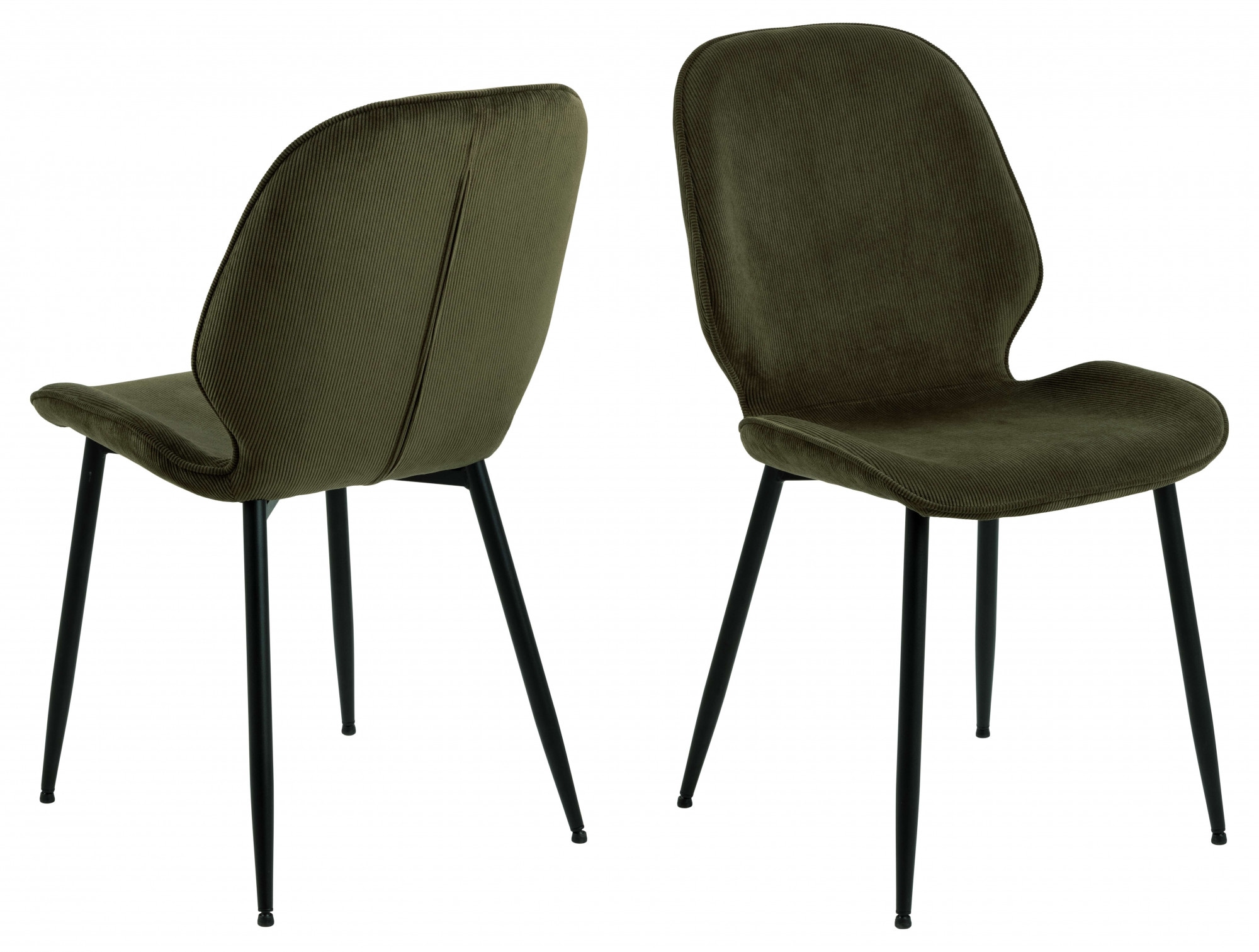 ACTONA GROUP Esszimmerstuhl »Femke« () Essstuhl, Stoffbezug, Stahl Beinen, 4er Set. Sitzhöhe: 46,5 cm