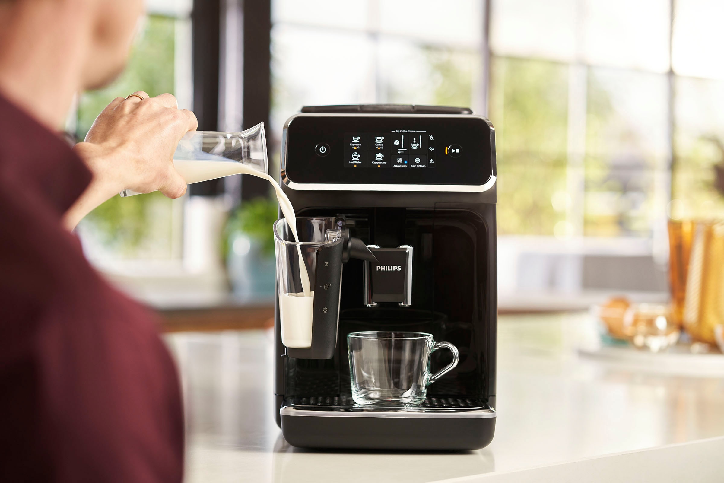 Philips Kaffeevollautomat »2200 Serie EP2231/40 LatteGo«, 3 Kaffeespezialitäten, SensorTouch Oberfläche