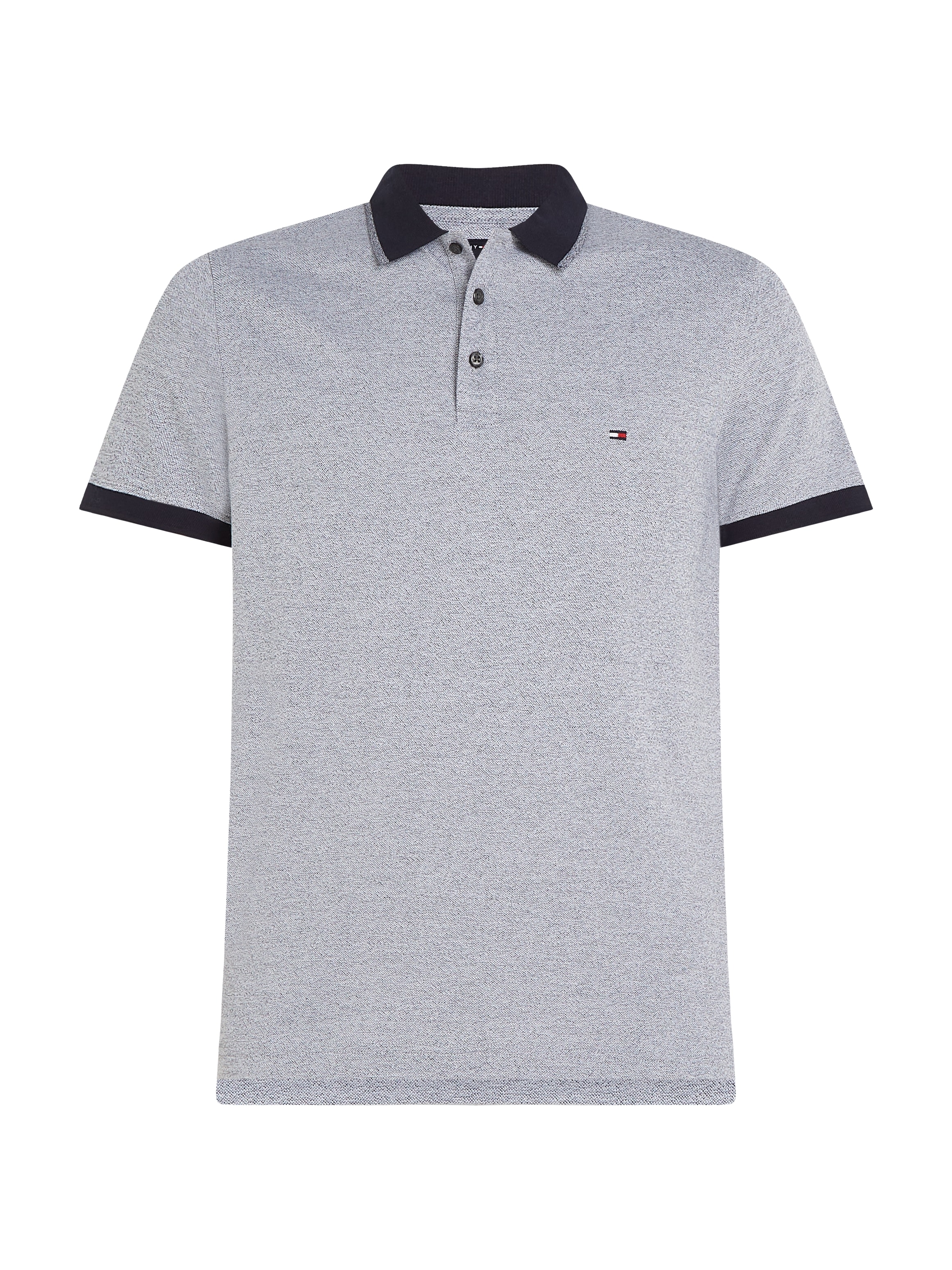 Hilfiger TIPPED online »MOULINE Poloshirt POLO« Tommy bei SLIM OTTO kaufen