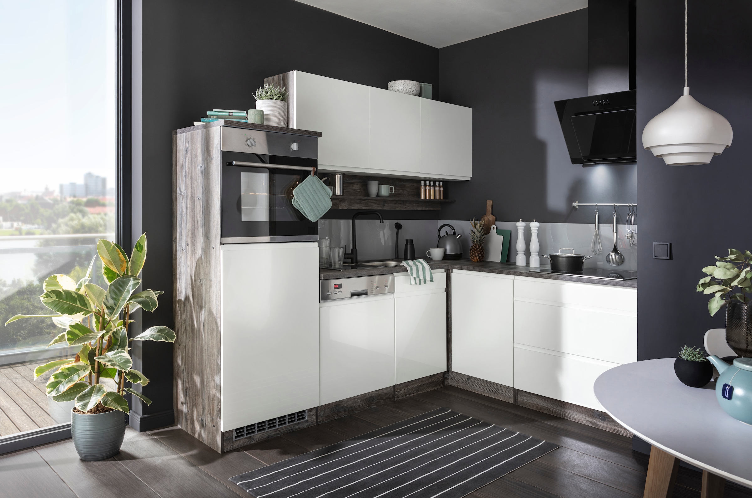 KOCHSTATION Winkelküche »KS-Virginia« Stellbreite 230/190 cm, ohne E-Geräte