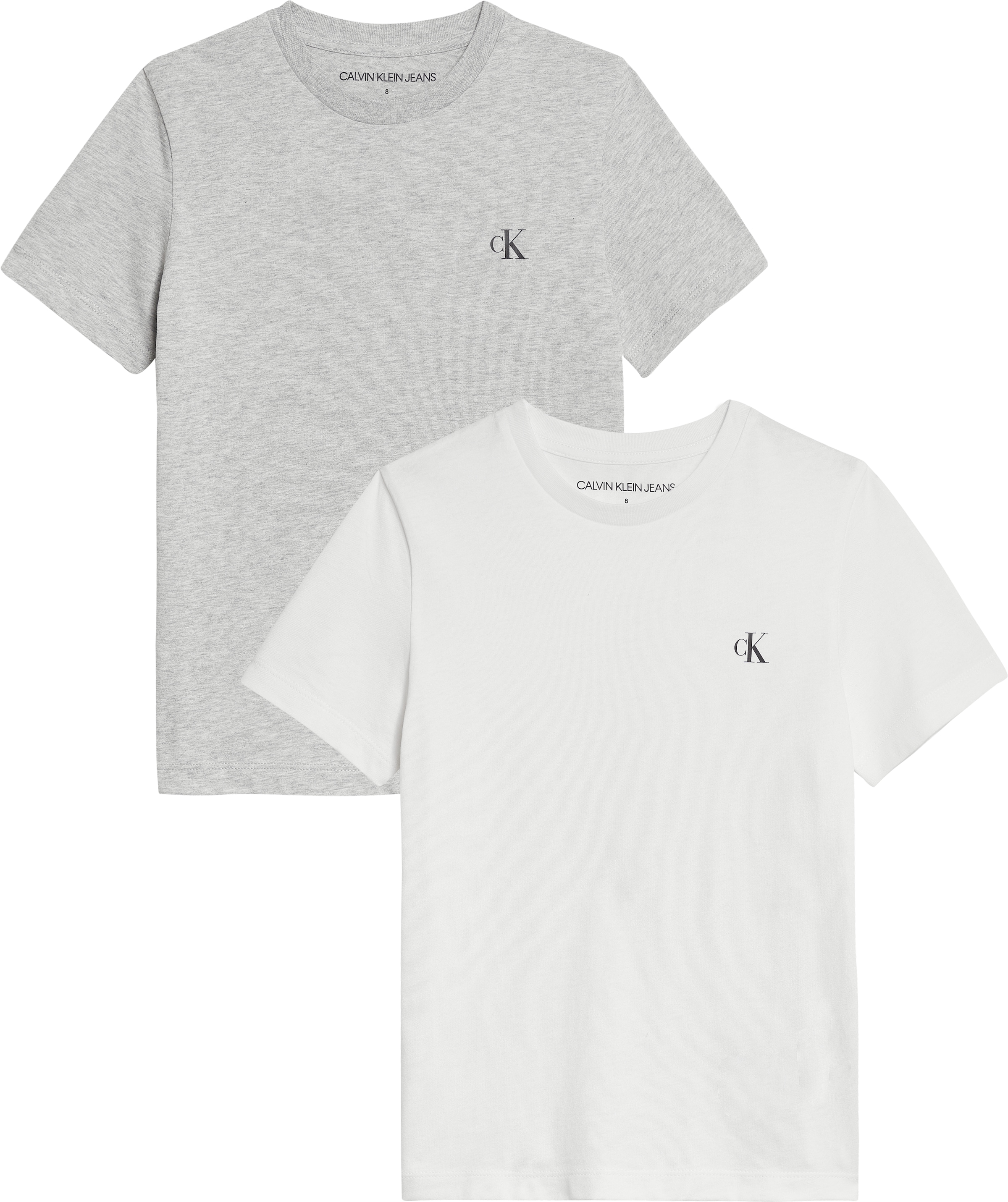 Calvin Klein Jeans T-Shirt »2-PACK MONOGRAM TOP«, (2 tlg.), für Kinder bis 16 Jahre mit Logoprägung
