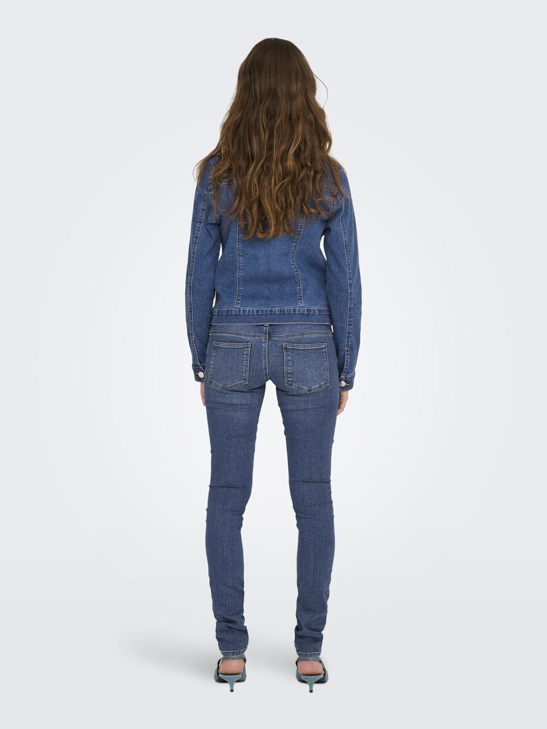 ONLY Skinny-fit-Jeans »ONLANEMONE MID SK VIS BUT DES DNM PIM«