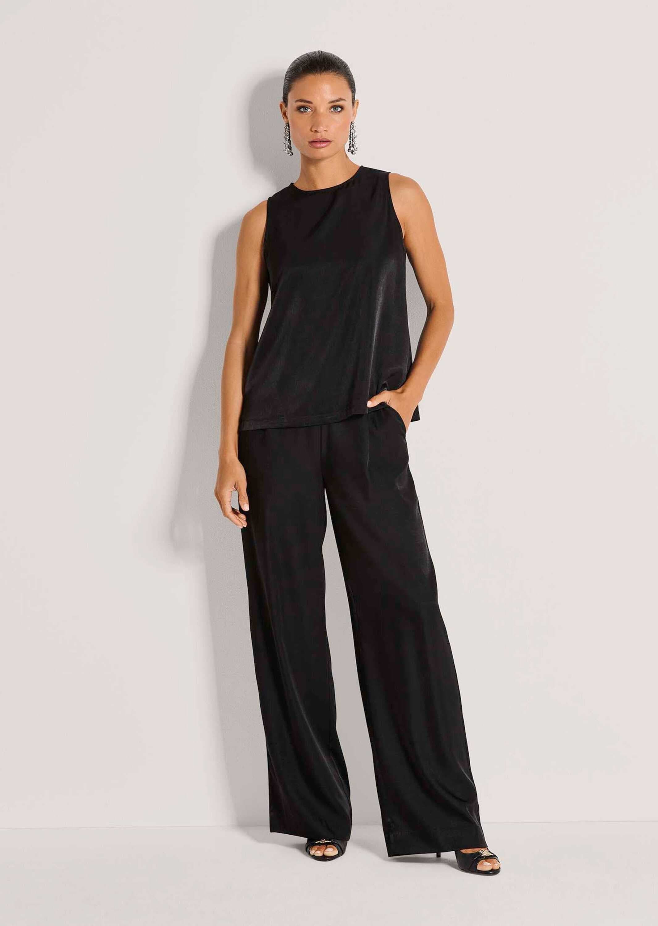 MADELEINE Blusentop »Blusentop Elegantes Businesstop mit Rundhals«