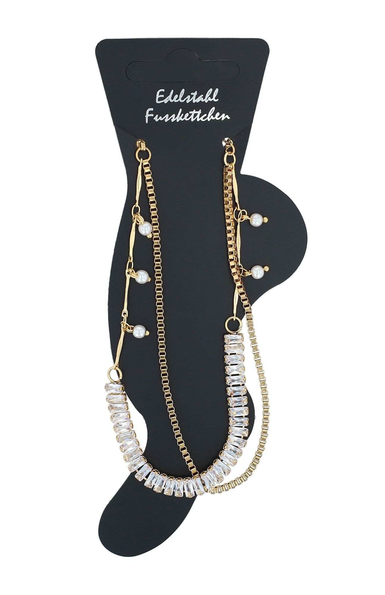 Adelia´s Fußkette »Damen Fußkettchen ¿ aus Edelstahl«