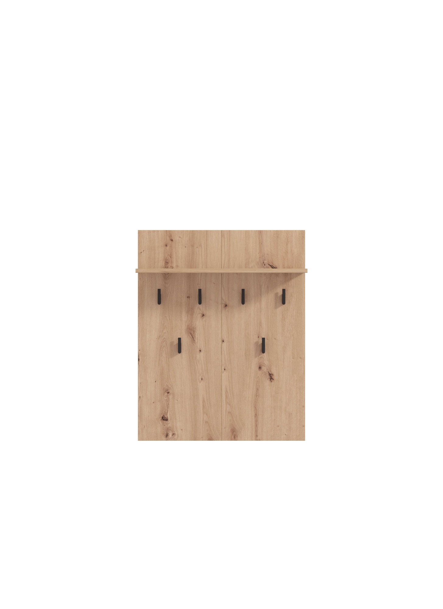 INOSIGN Garderoben-Set »Landes, Flurmöbel, Breite 189 cm, in Artisan Eiche mit Streifen«, (Komplett-Set, 5 St.), (Set, 5-St) inkl. 2 Schränke, Sitzbank, Garderobenpaneel und Spiegel
