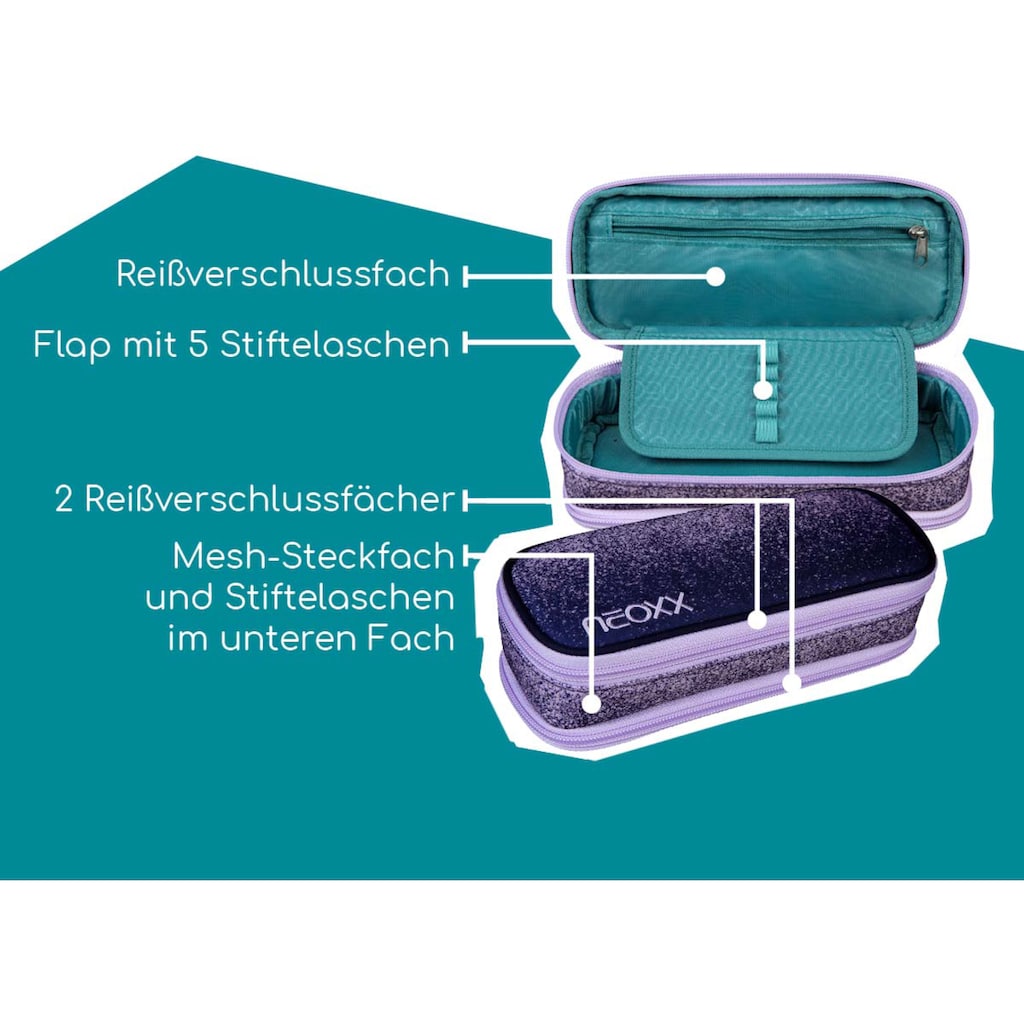 neoxx Schreibgeräteetui »Schlamperbox, Catch, Glitterally perfect«