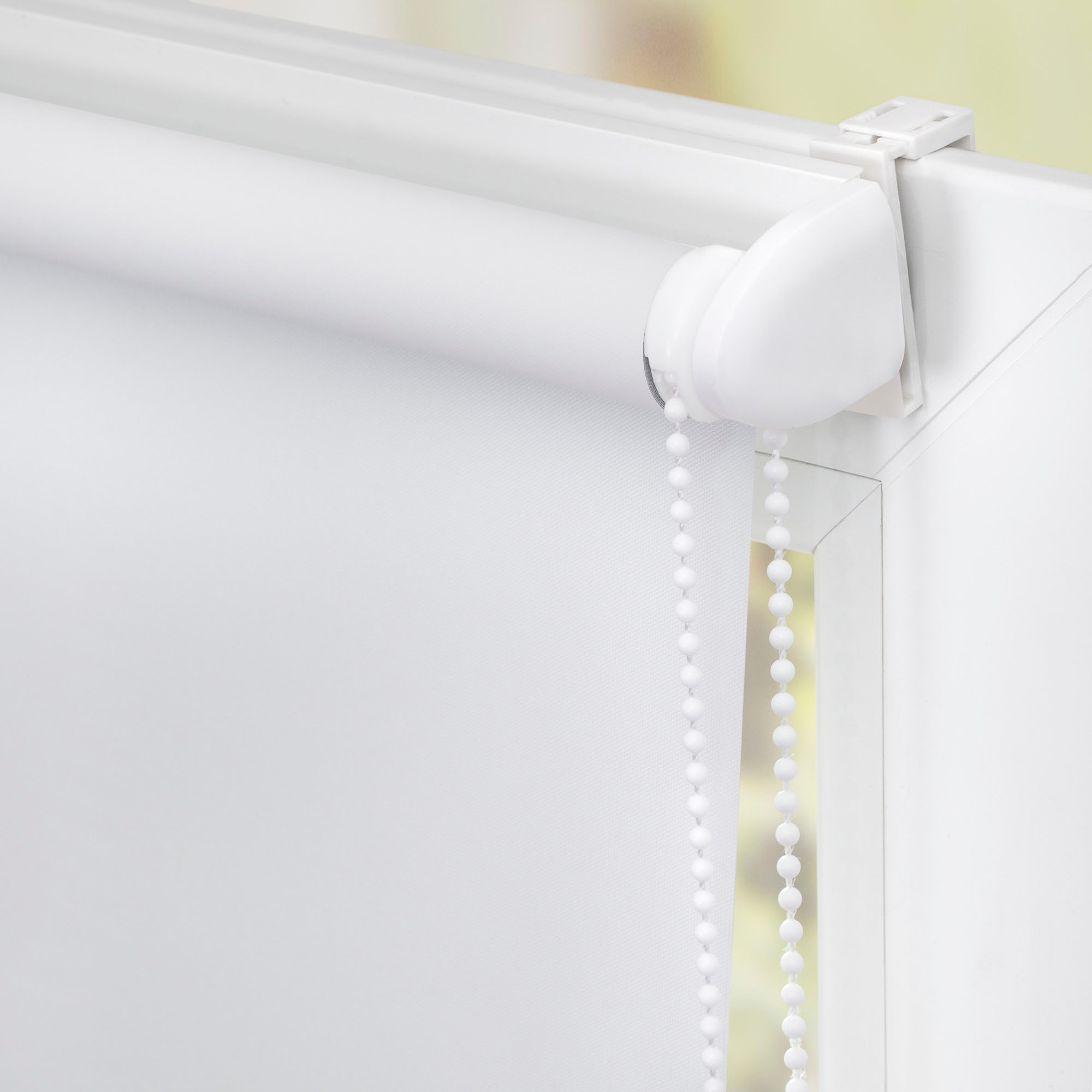 LICHTBLICK ORIGINAL Seitenzugrollo »Rollo Klemmfix, ohne Bohren, Verdunkelung, Strandkorb - Blau Beige« verdunkelnd Verdunkelung | energiesparend freihängend