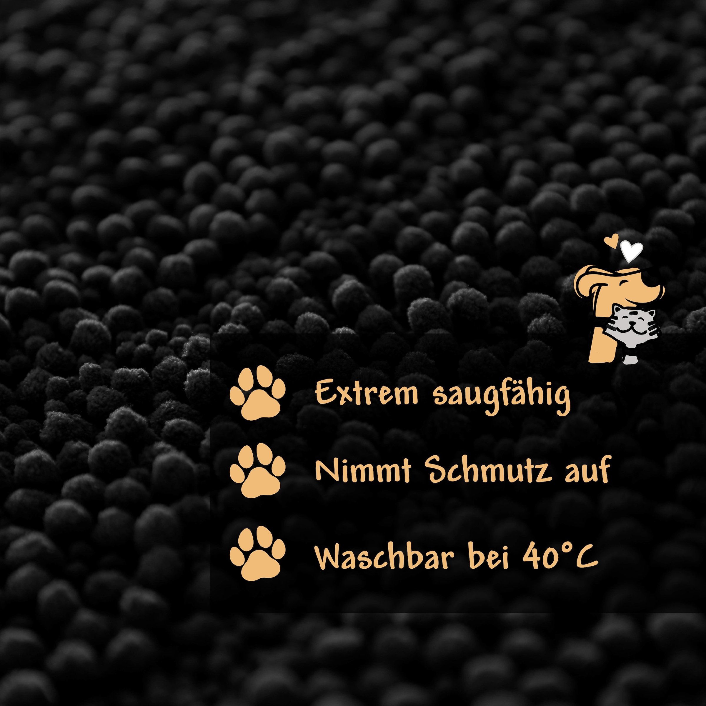 Wecon home Teppich »Cooper« rechteckig 22 mm Höhe Haustierteppich, rutschfest, waschbar, weicher Chenille Teppich