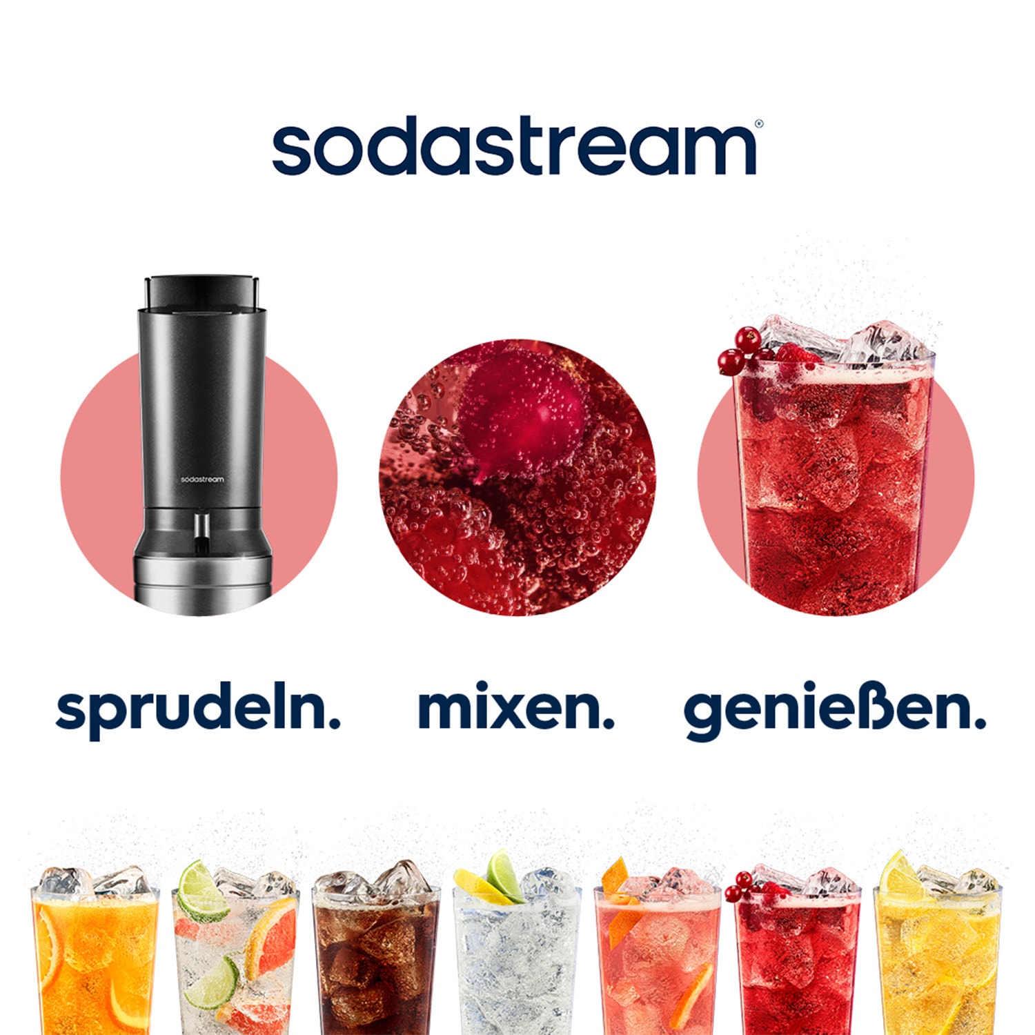 SodaStream Wassersprudler »CRYSTAL 3.0 Wassersprudler titan, Standard Pack« Hochwertige Glaskaraffe