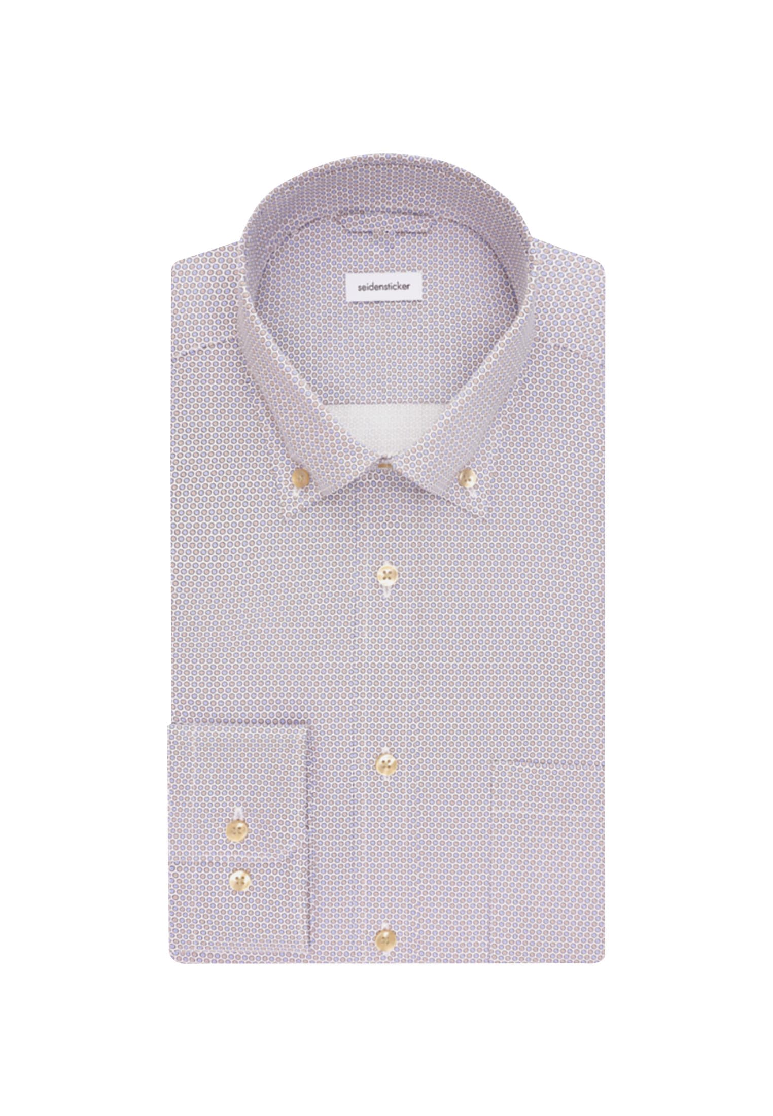 seidensticker Businesshemd »Regular« Regular 1/1 Button-Down-Kragen Druck