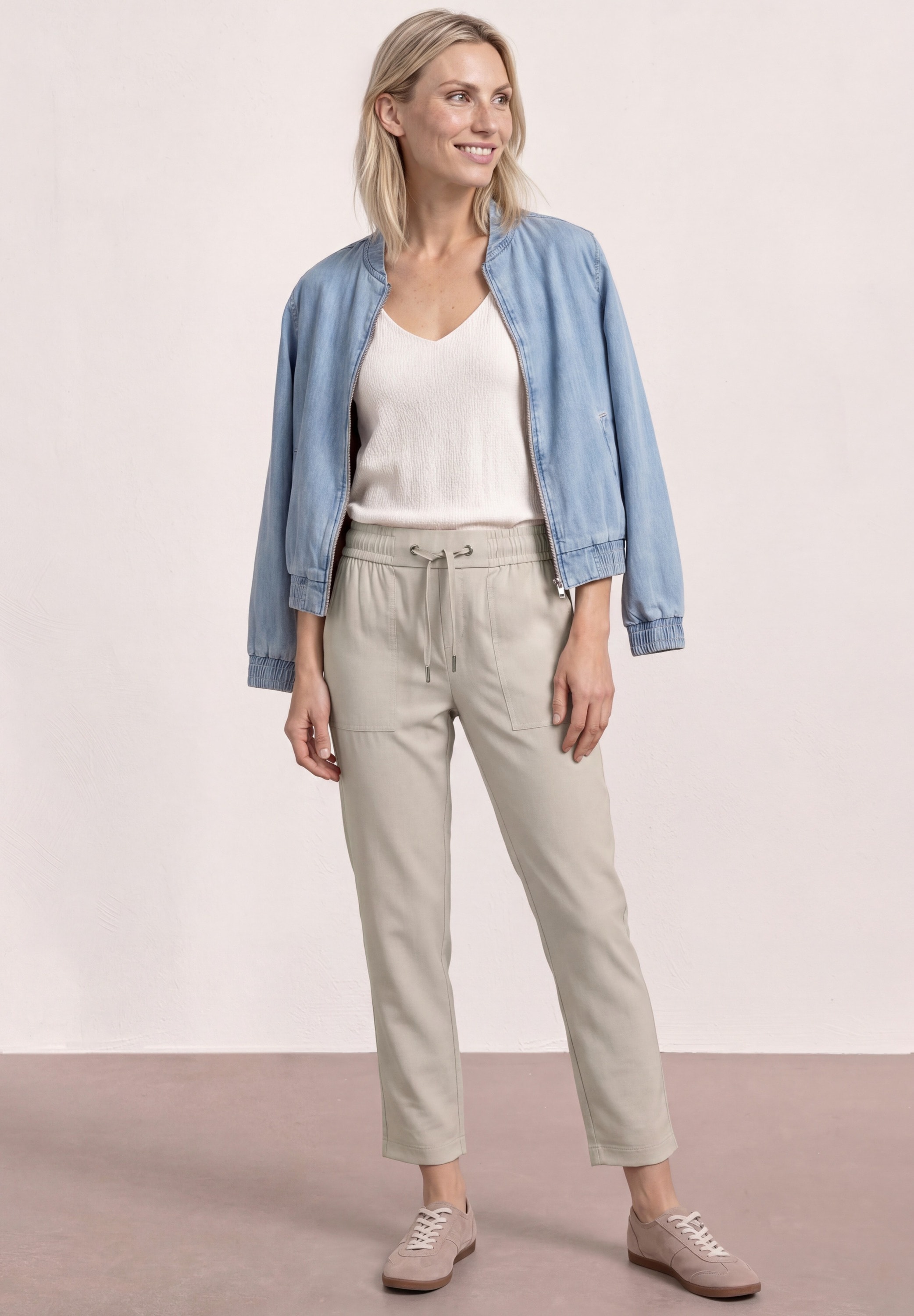 STREET ONE 7/8-Hose »Style Bonny«  melierte Optik, elastischer Bund