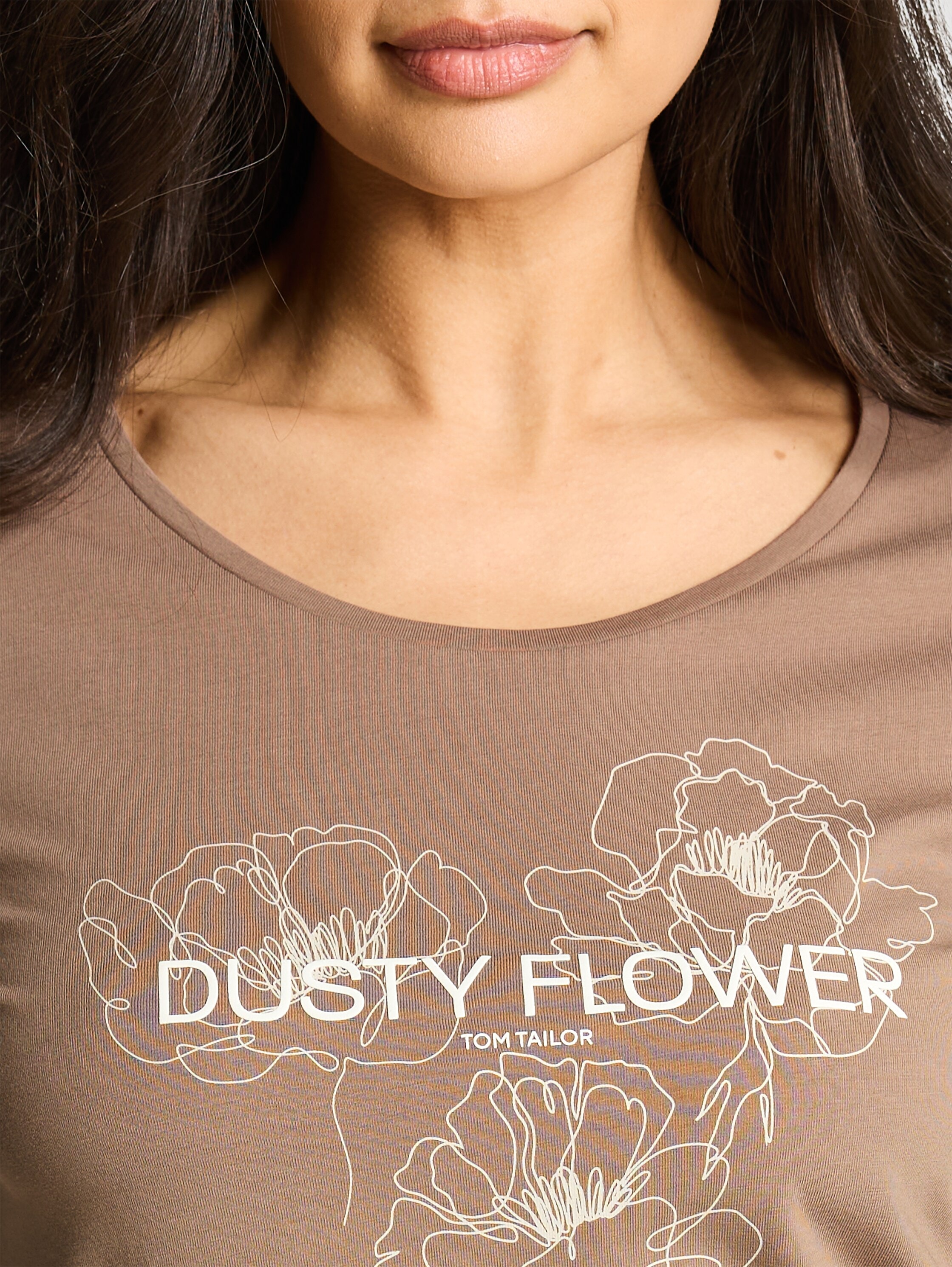 TOM TAILOR Kurzarmshirt Sommershirt mit Frontprint