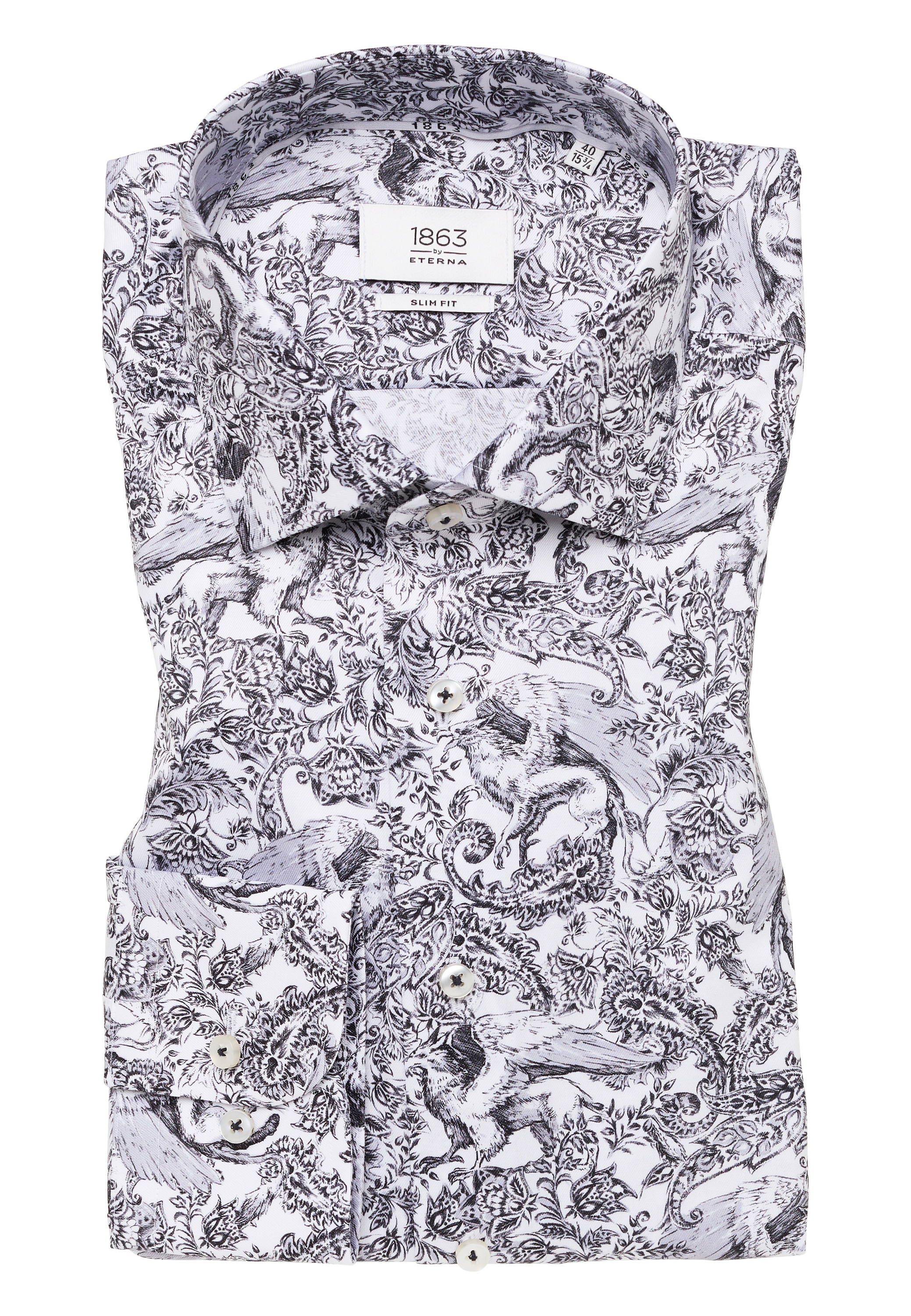 Eterna Langarmhemd »SLIM FIT«, NON IRON (bügelfrei)