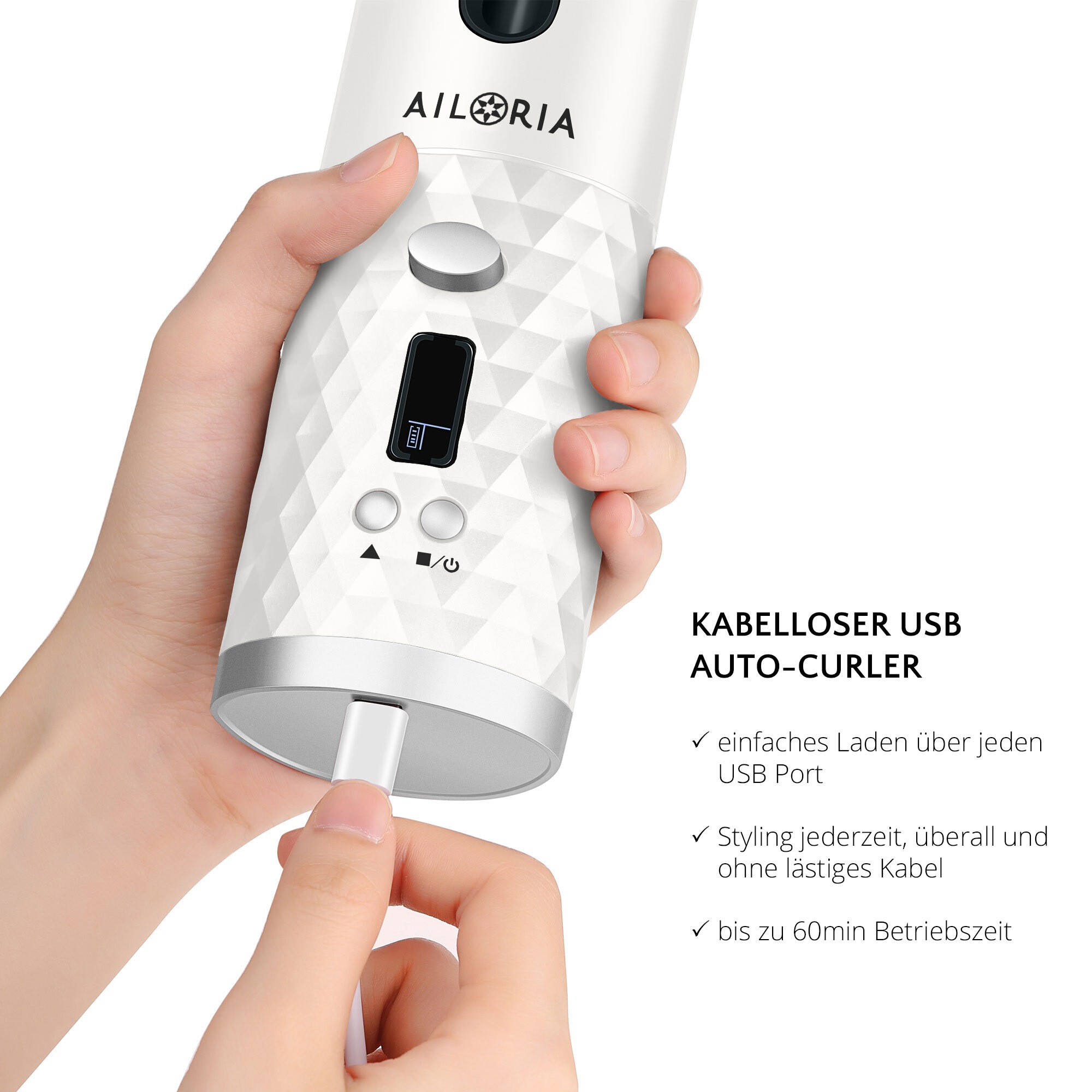 AILORIA Lockenstyler »Kabelloser Auto-Curler REVOLUTIONNE«